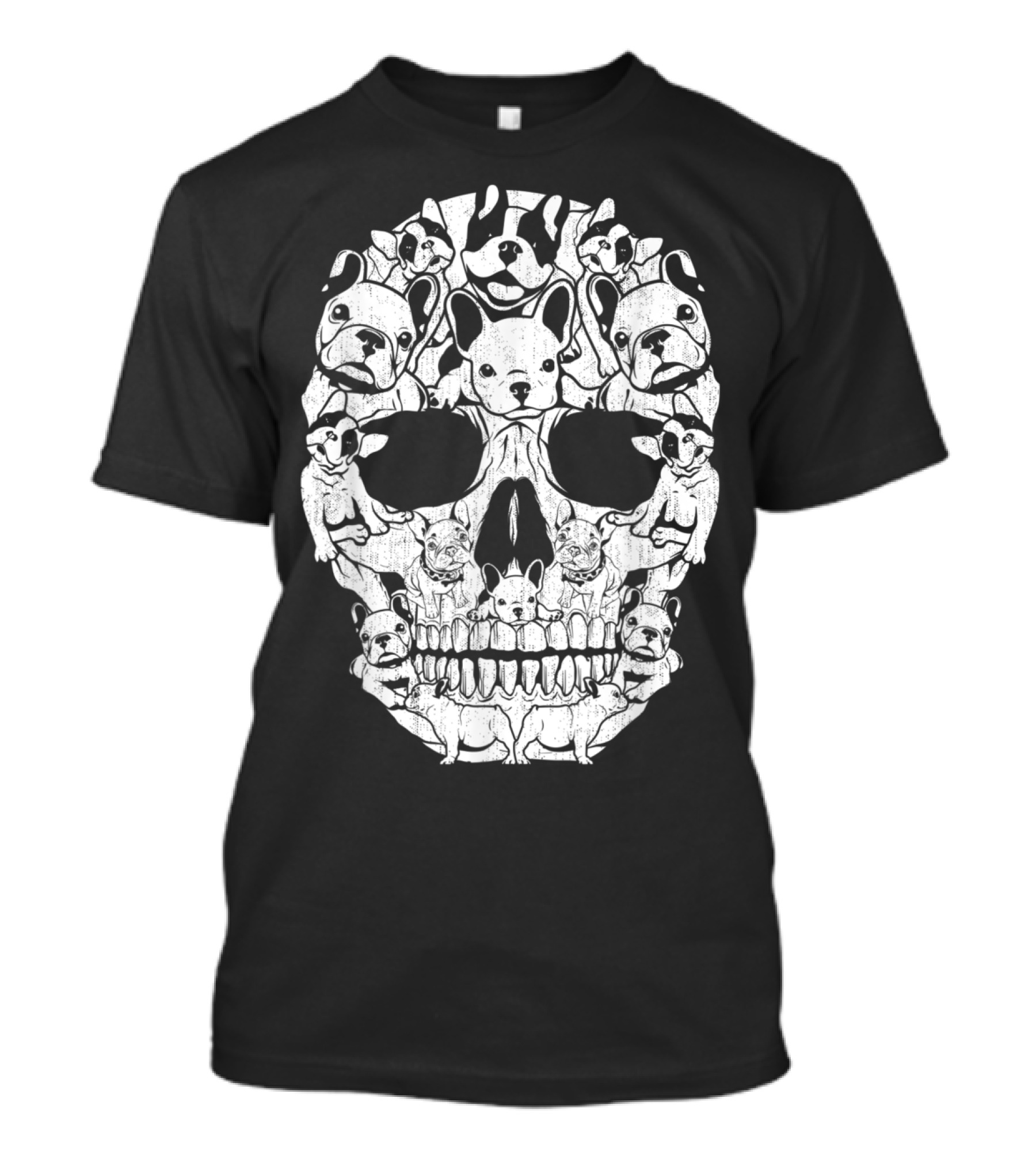 French Bulldog Skull Halloween T-Shirt