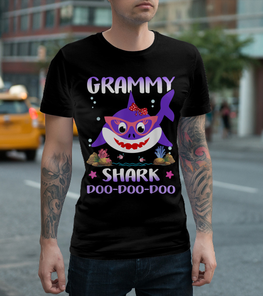 GRAMMY SHARK DOO-DOO-DOO MATCHING FAMILY SHARK T-Shirt