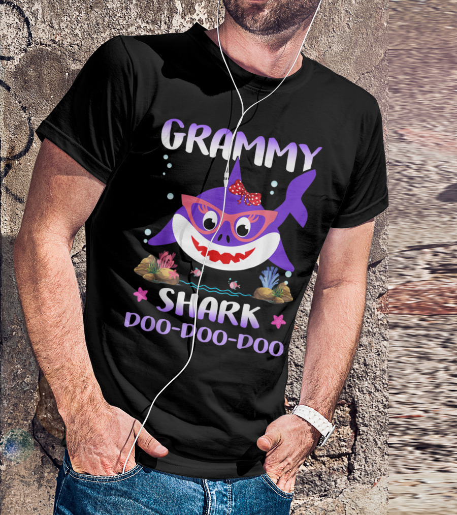 GRAMMY SHARK DOO-DOO-DOO MATCHING FAMILY SHARK T-Shirt