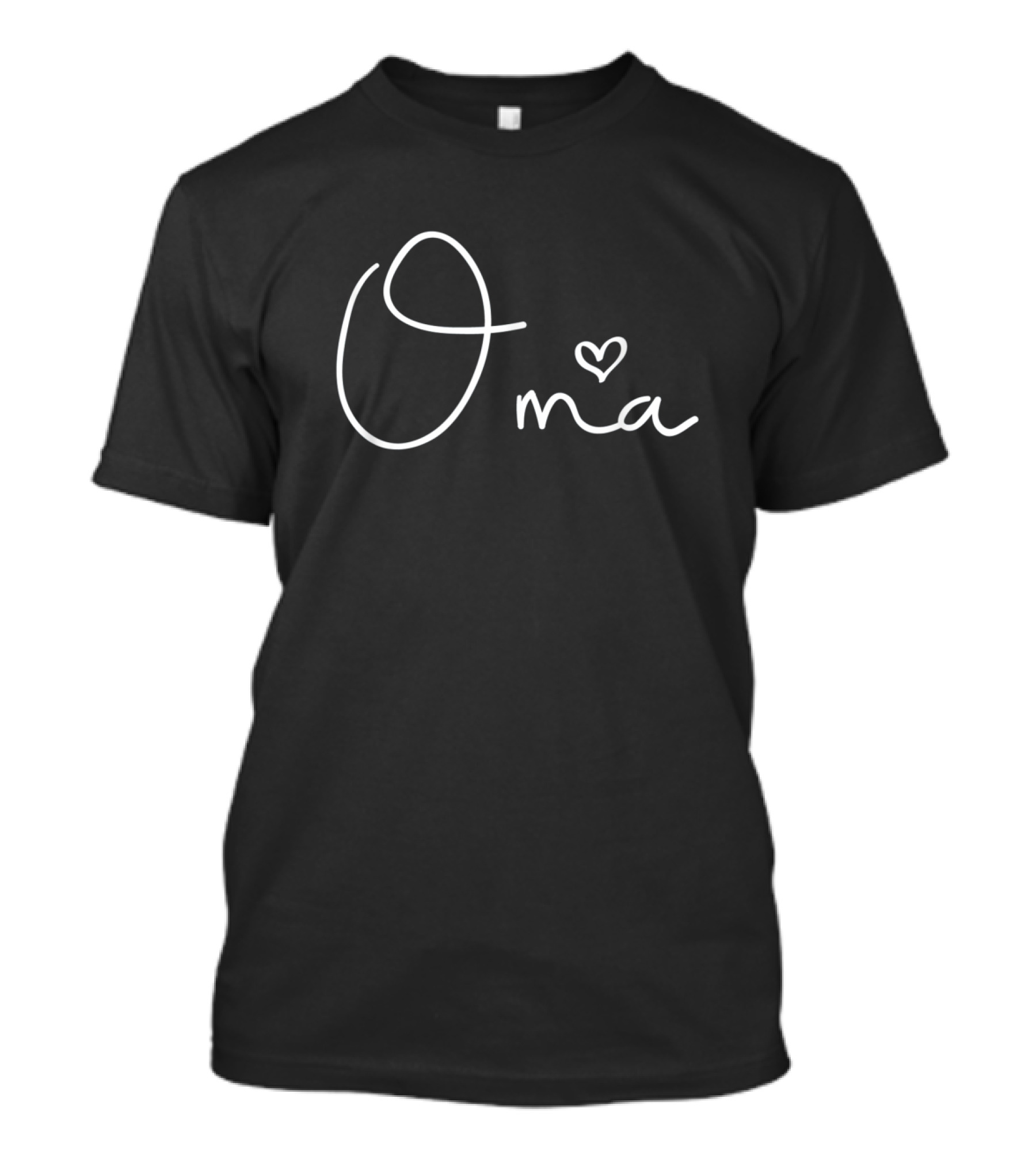 Oma Heart Grandma Women Christmas Mother's Day Papa T-Shirt