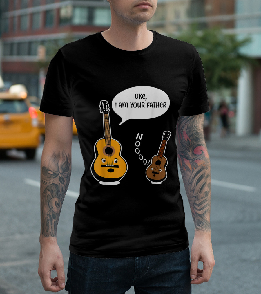 Uke I Am Your Father Funny Guitar Ukulele Noooo T-Shirt