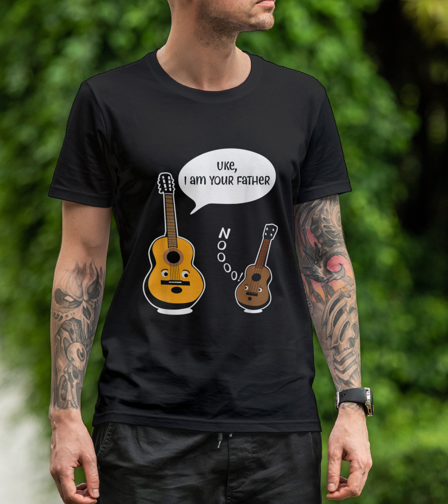 Uke I Am Your Father Funny Guitar Ukulele Noooo T-Shirt
