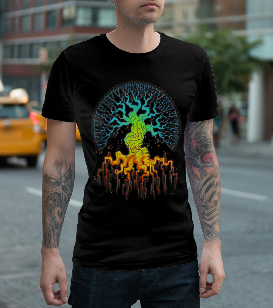 Tree of Life DNA Genetics Rainbow Tech Roots T-Shirt