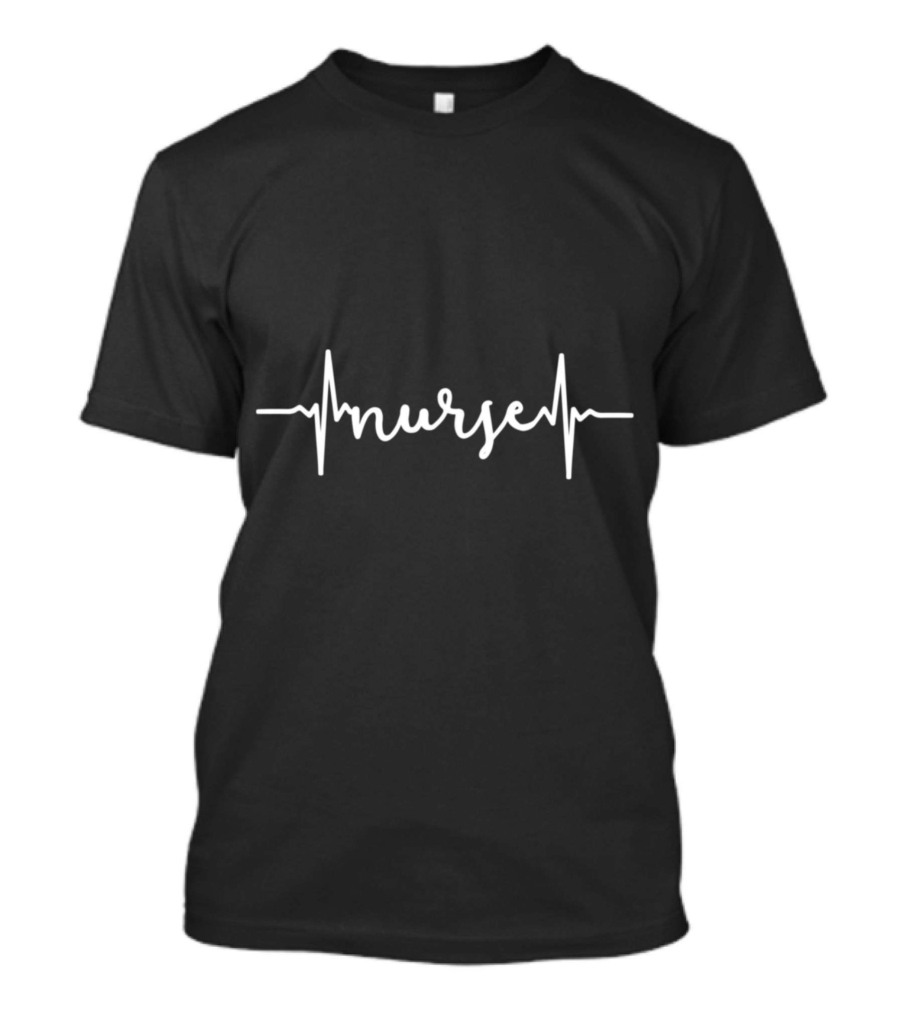 Nurse Heartbeat Nursing Life EKG Line T-Shirt