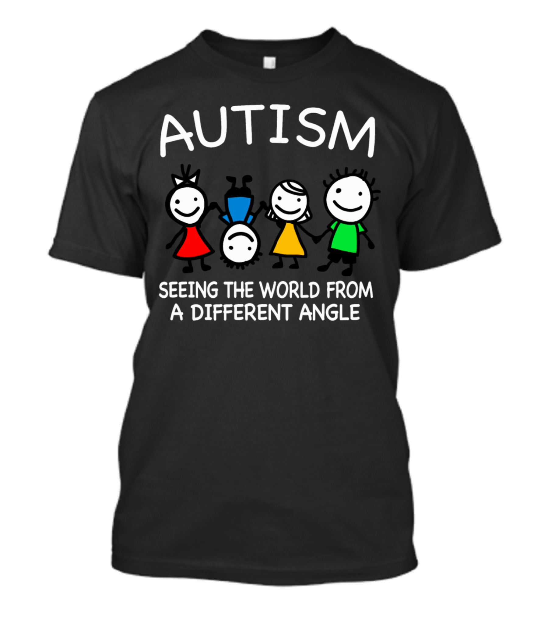 AUTISM SEEING THE WORLD FROM A DIFFERENT ANGLE T-Shirt