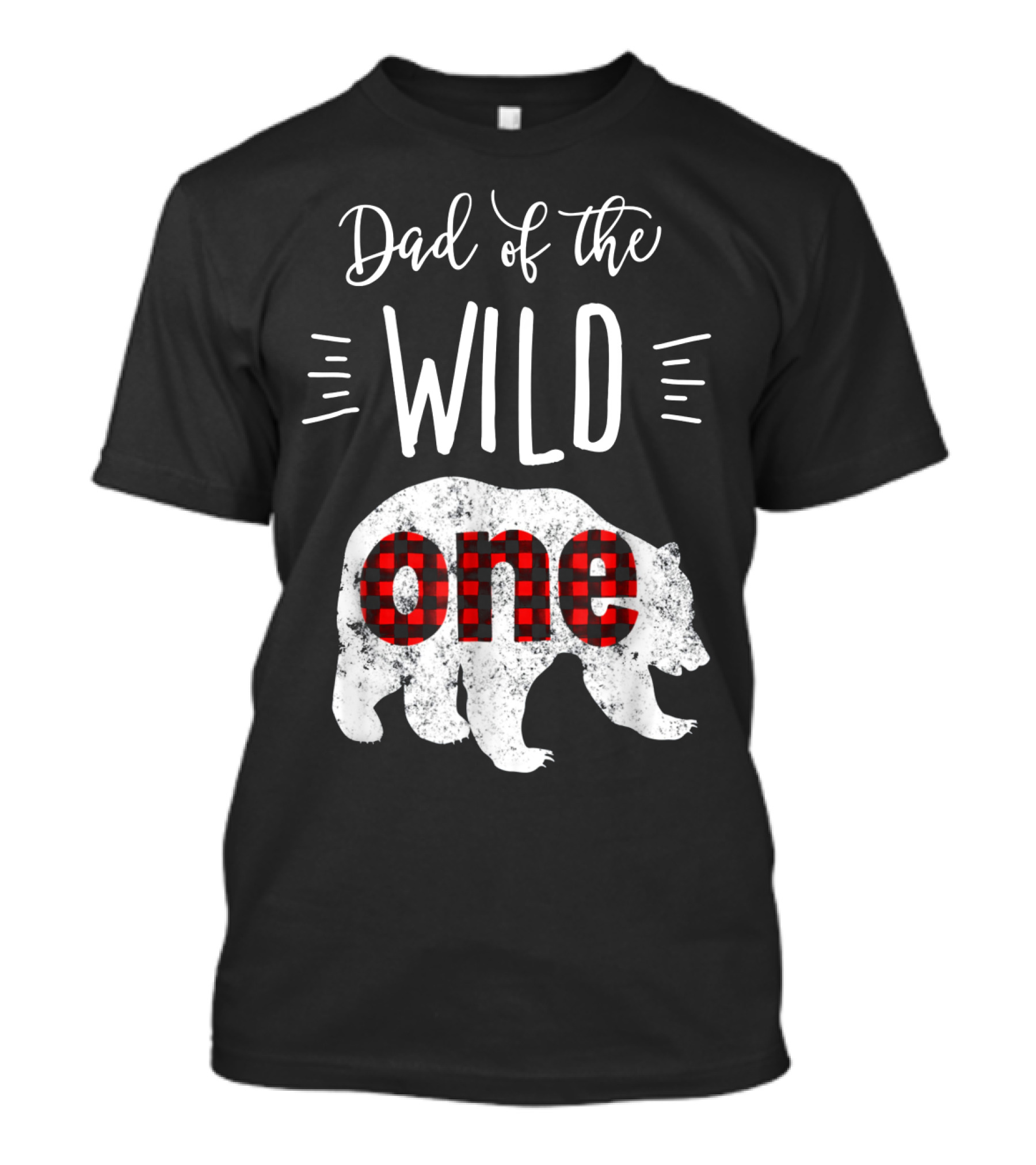 Dad Of The Wild One Bear Lumberjack 1st Birthday T-Shirt