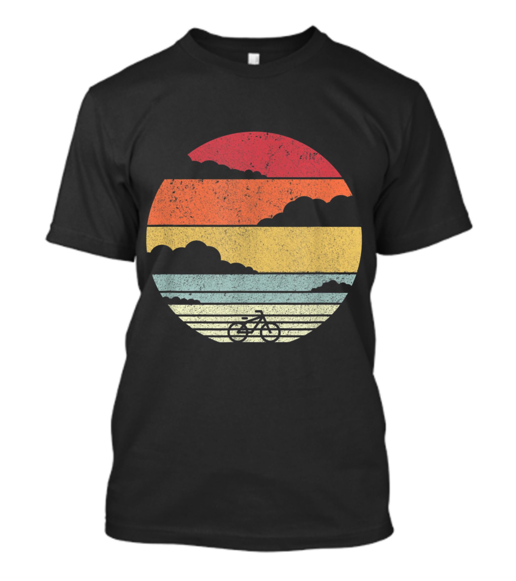 Bicycle Cycling Vintage Sunset T-Shirt