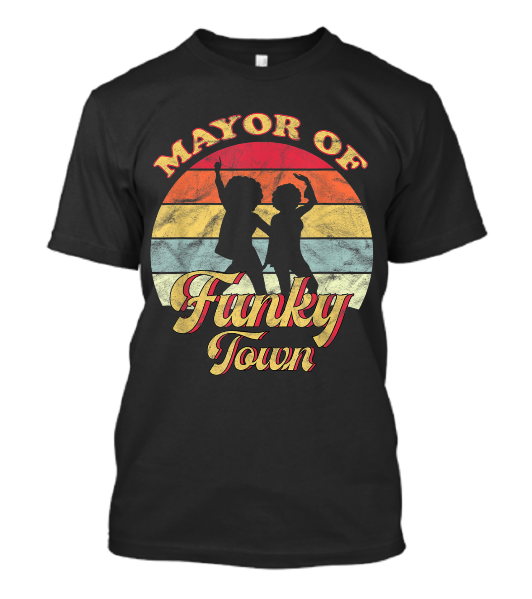 Mayor Of Funky Town Retro 70s Disco Vibe T-Shirt