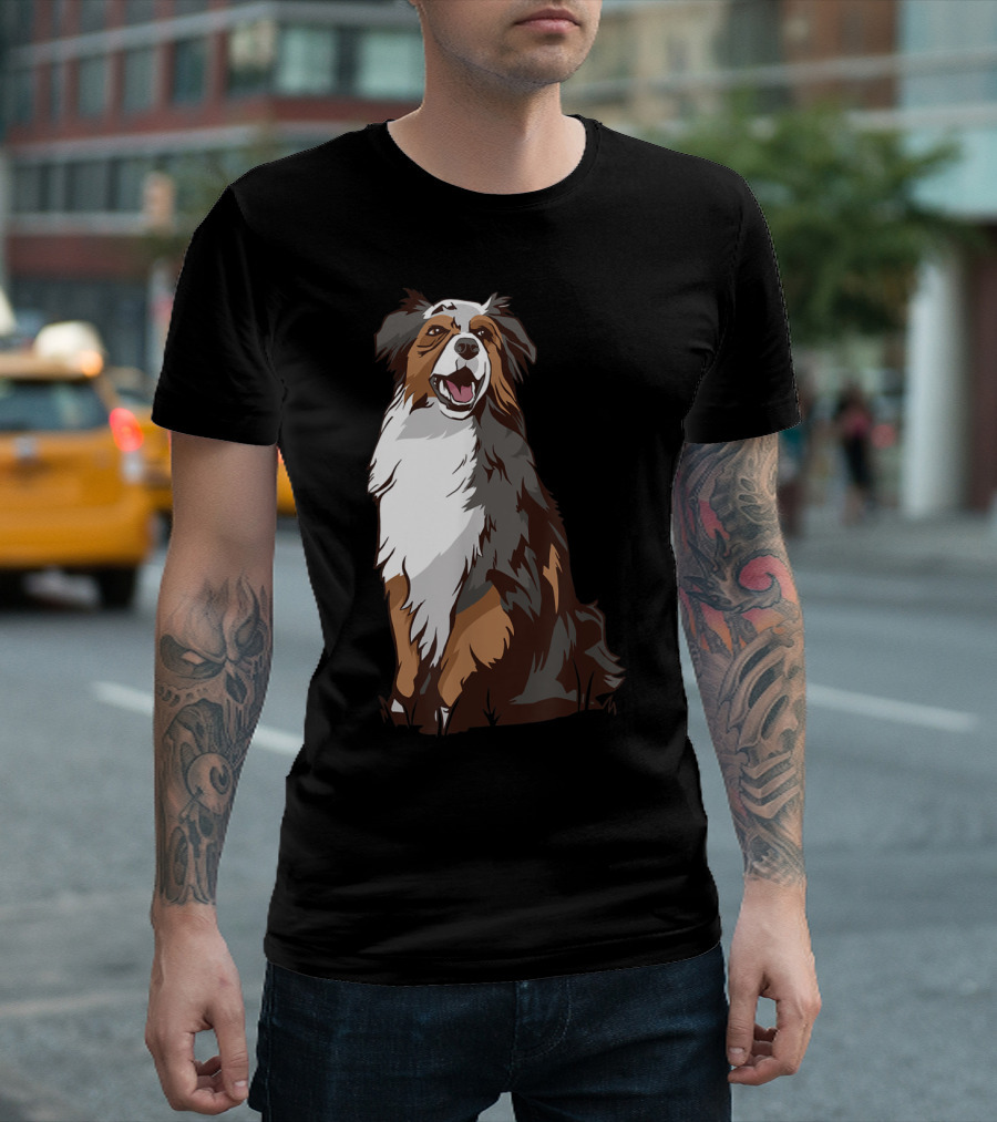 Australian Shepherd Dog Mom Dad Lover T-Shirt