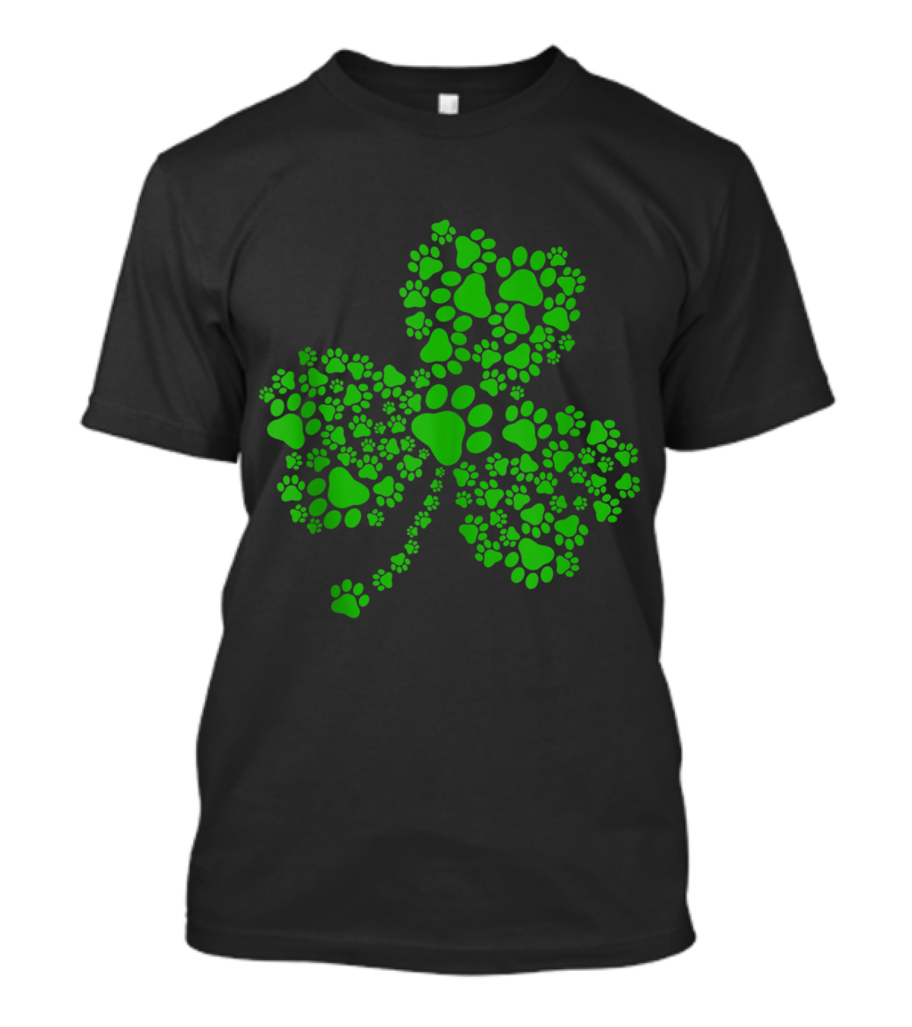 Dog Paw Irish Clover Best Lovely St Patrick's Day T-Shirt