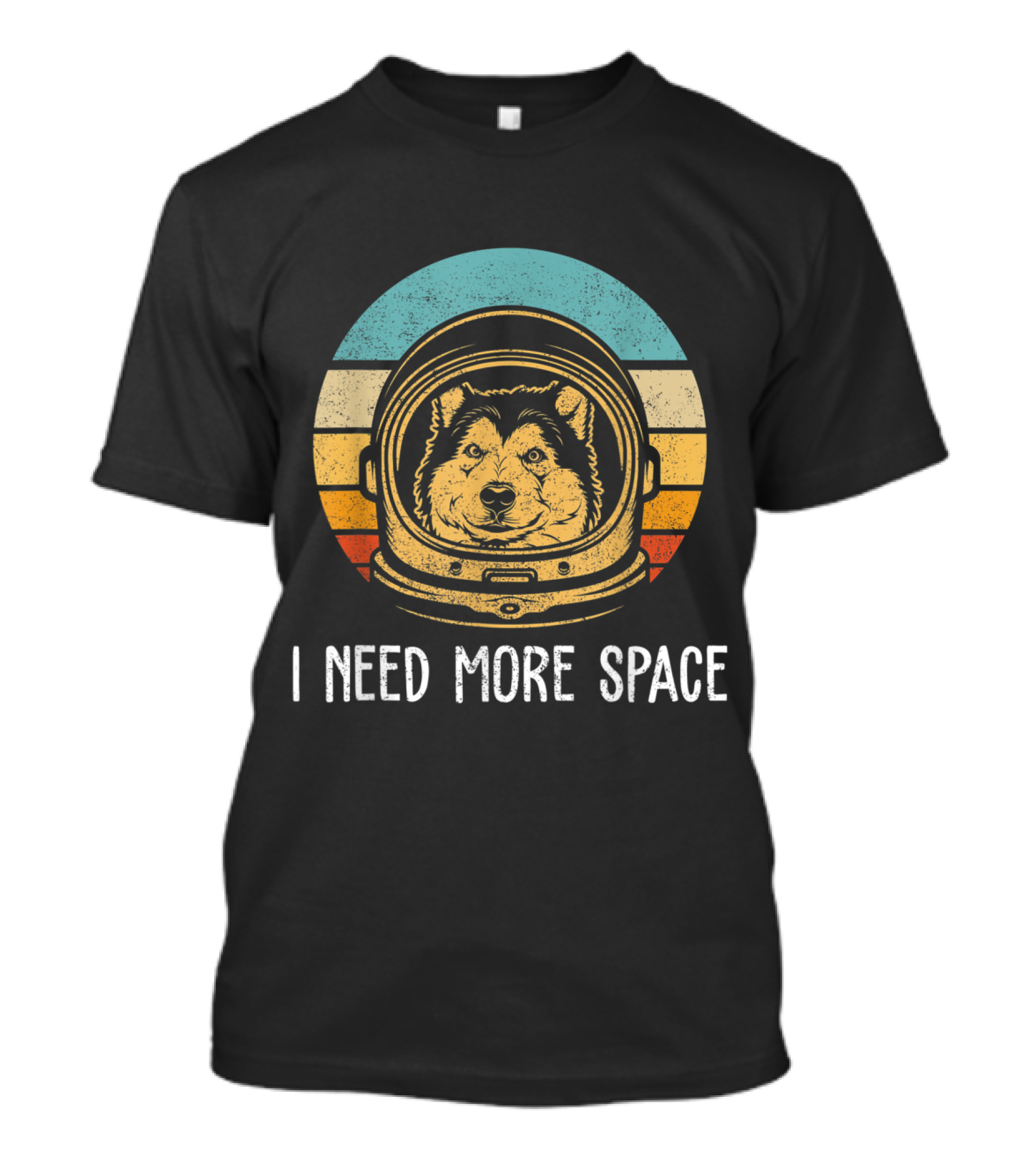 I Need More Space Funny Malamute In An Astronaut's Helmet T-Shirt