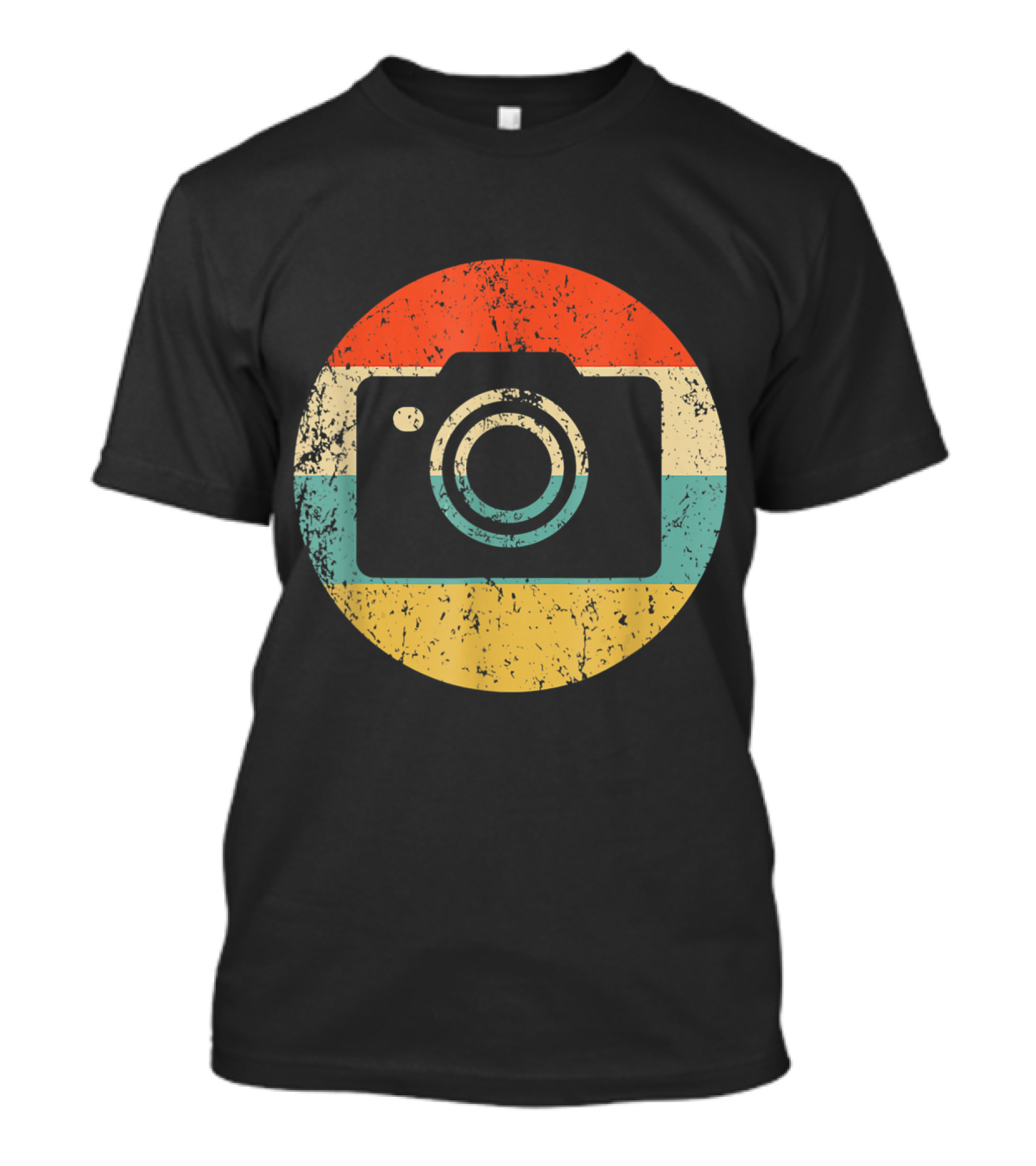 Photographer Retro Vintage Camera Circle T-Shirt