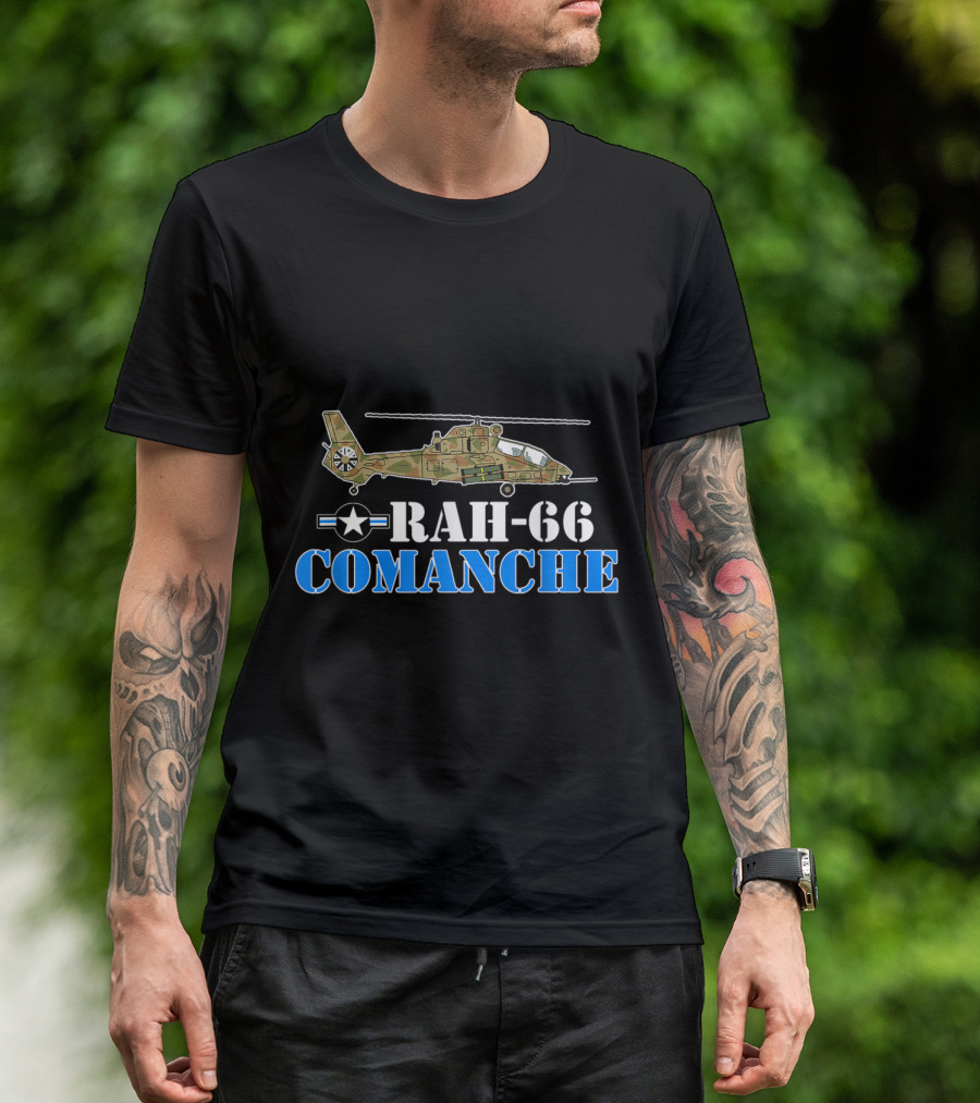 RAH-66 Comanche Proud Air Force Helicopter Airplane T-Shirt