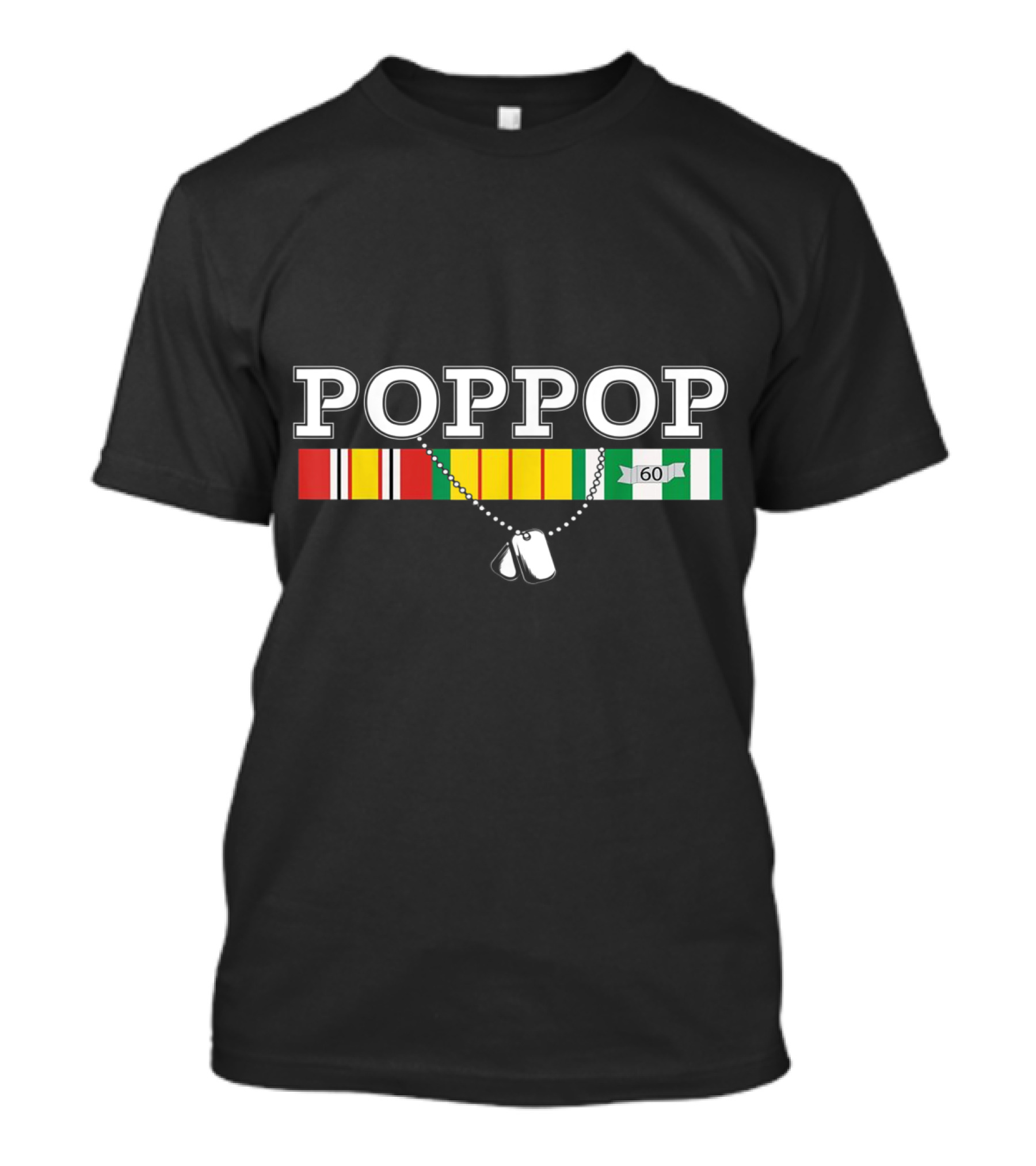 POPOPOP VietNam Veteran 60 Dog Tags T-Shirt