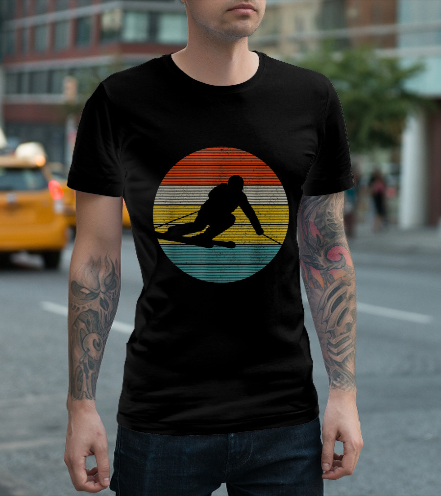 Vintage Winter Sports Retro Ski Racing Skiing Skier T-Shirt