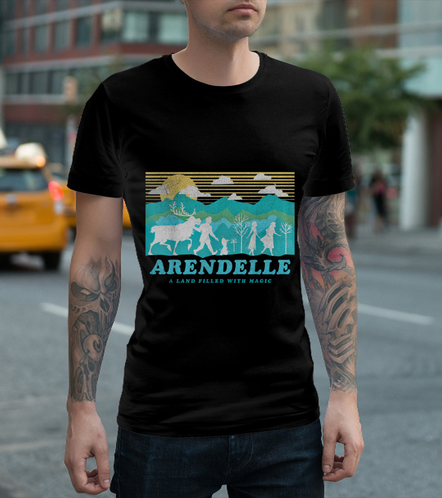 Disney Frozen 2 Arendelle A Land Filled With Magic Group Walking T-Shirt