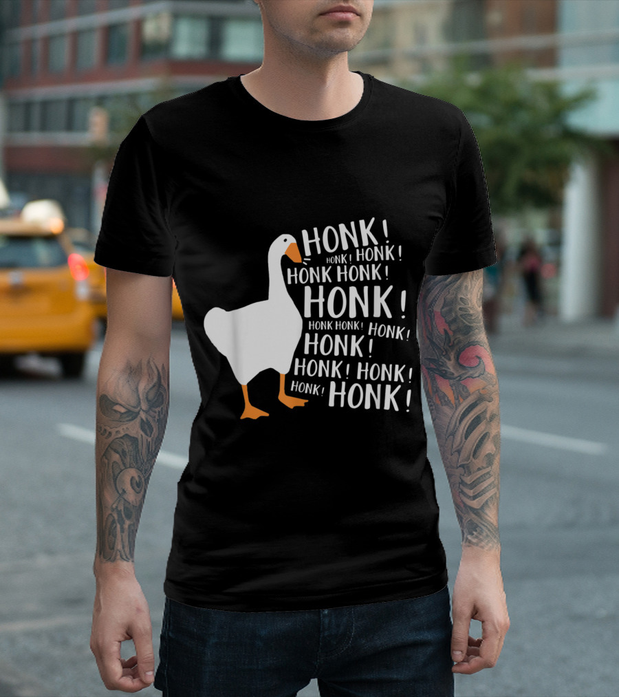 HONK HONK Honk Honk Honk Goose Honk Honking Game Meme T-Shirt