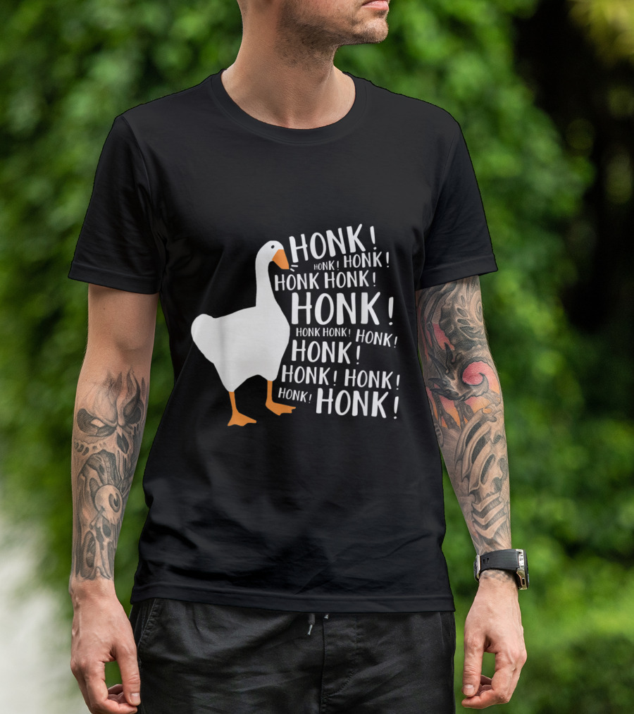 HONK HONK Honk Honk Honk Goose Honk Honking Game Meme T-Shirt