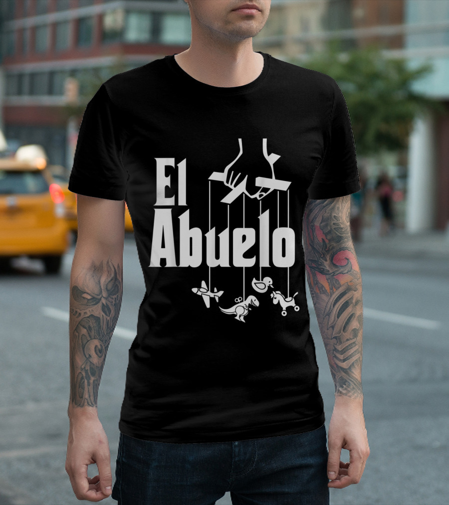 El Abuelo Hand Puppet String Toys Spanish Hispanic Grandfather T-Shirt