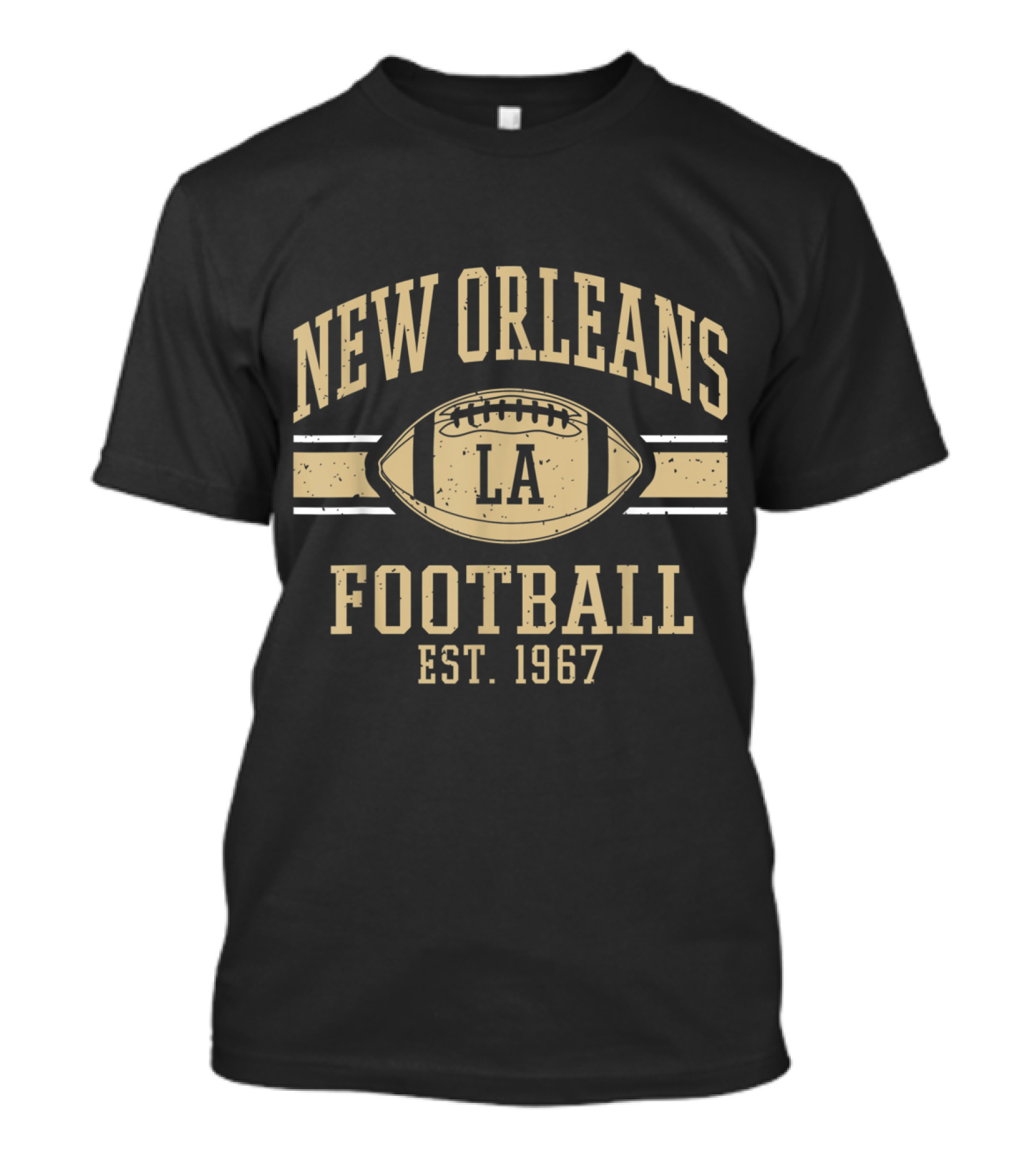 New Orleans Football LA Vintage NOLA Saint Est. 1967 T-Shirt