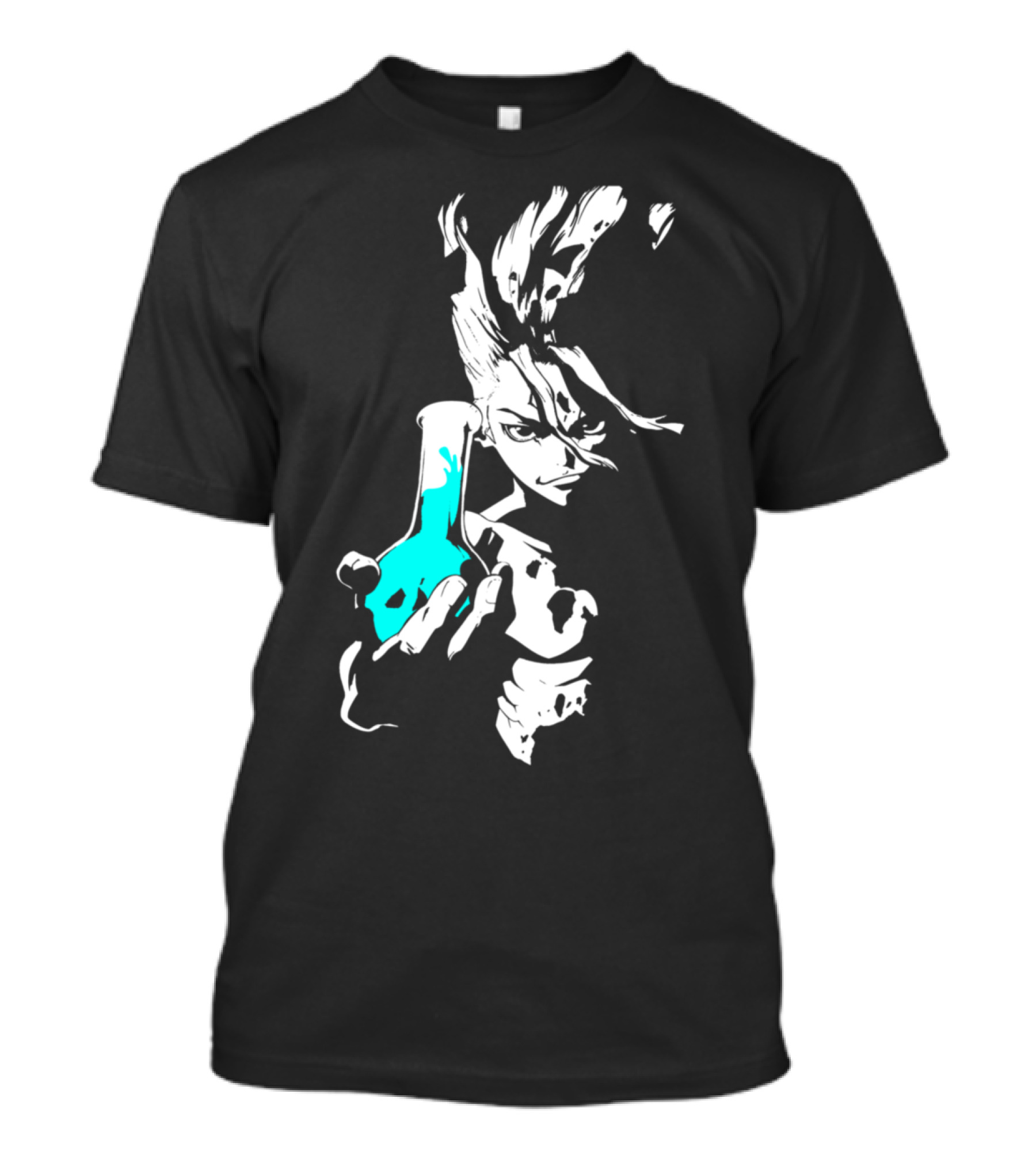 Doctor Stone Anime Boy Holding Flask Scientist Genius T-Shirt