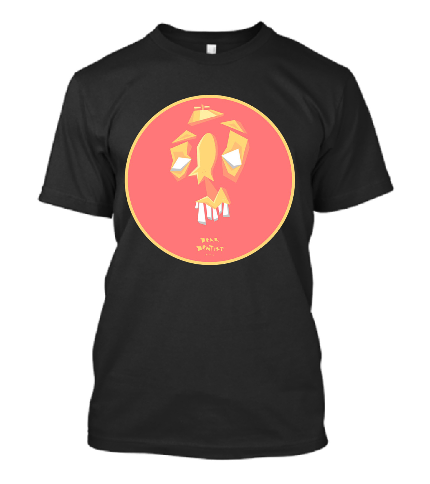 Dear Dentist Geometric Face T-Shirt