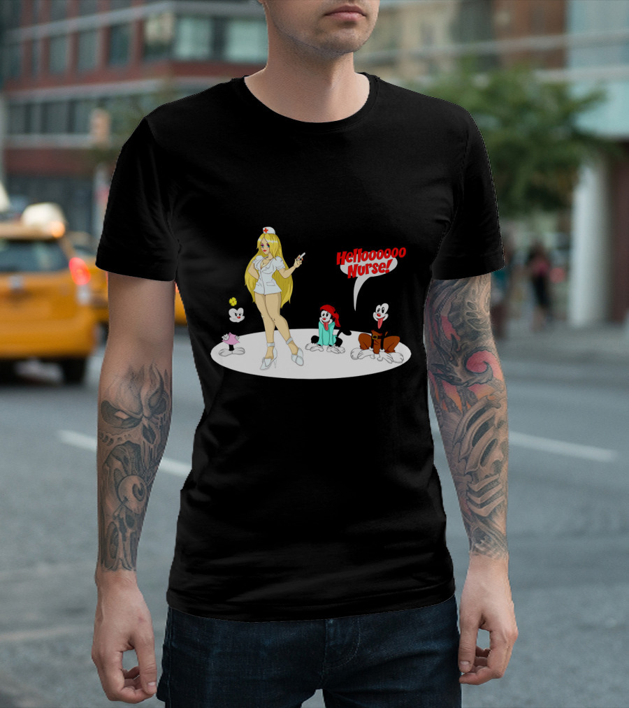 Hellooooo Nurse Animaniacs Wakko Dot Yakko T-Shirt