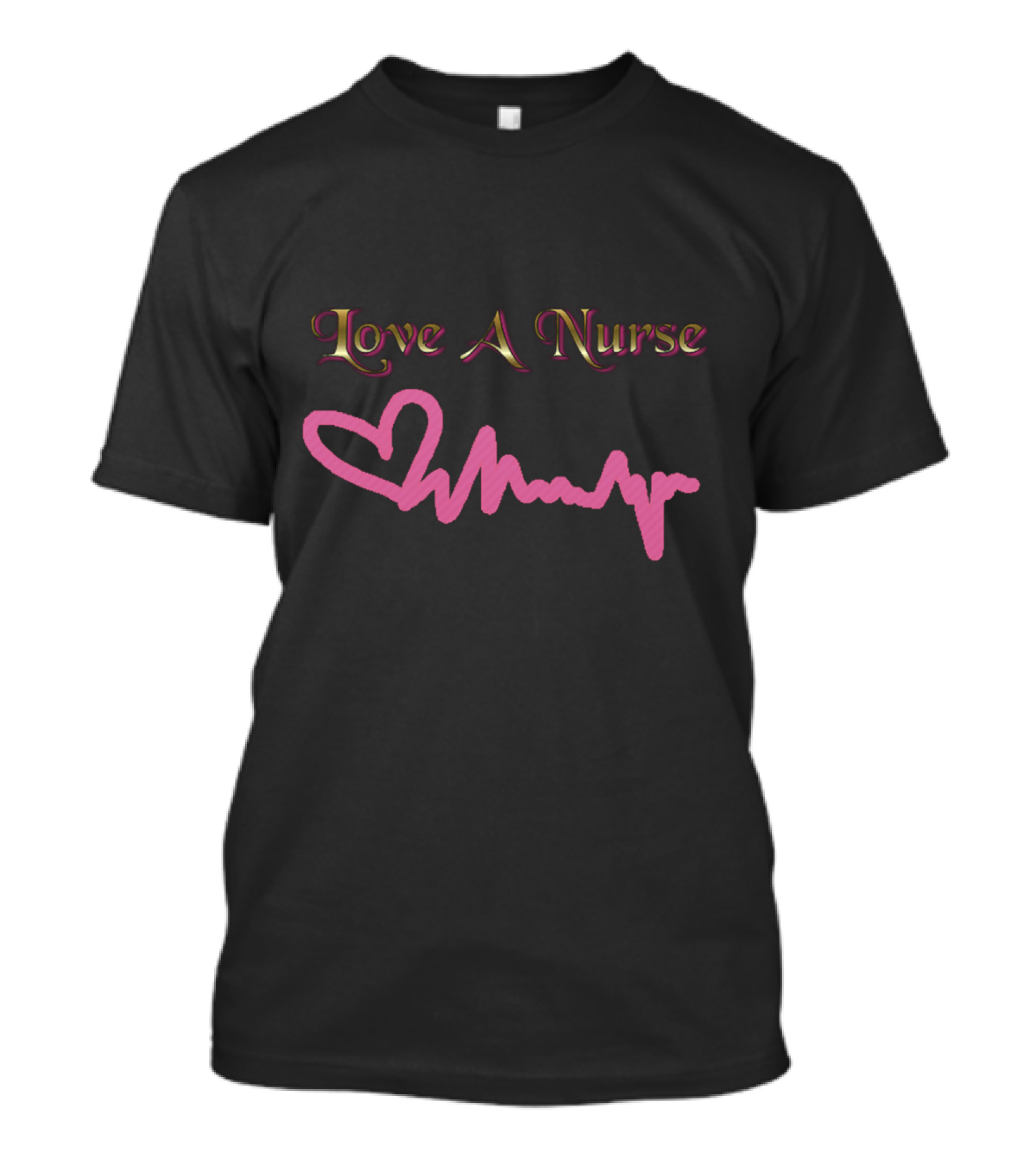 Love A Nurse Heartbeat T-Shirt
