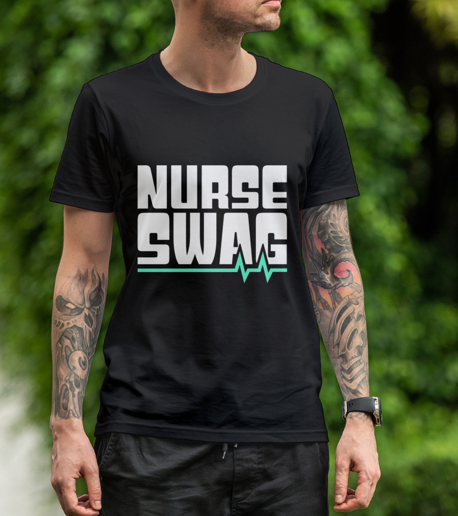 Nurse Swag EKG Pulse Line T-Shirt