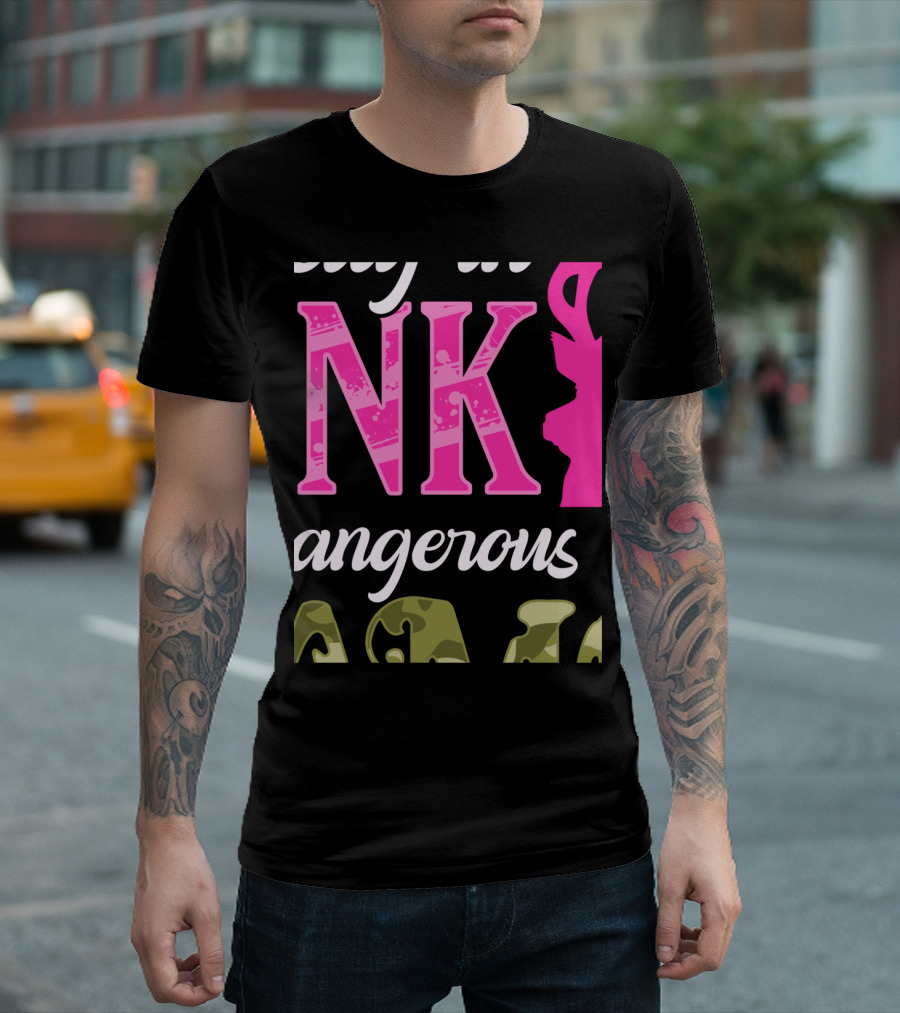 Pretty in Pink Dangerous Camo Hunter Girl T-Shirt