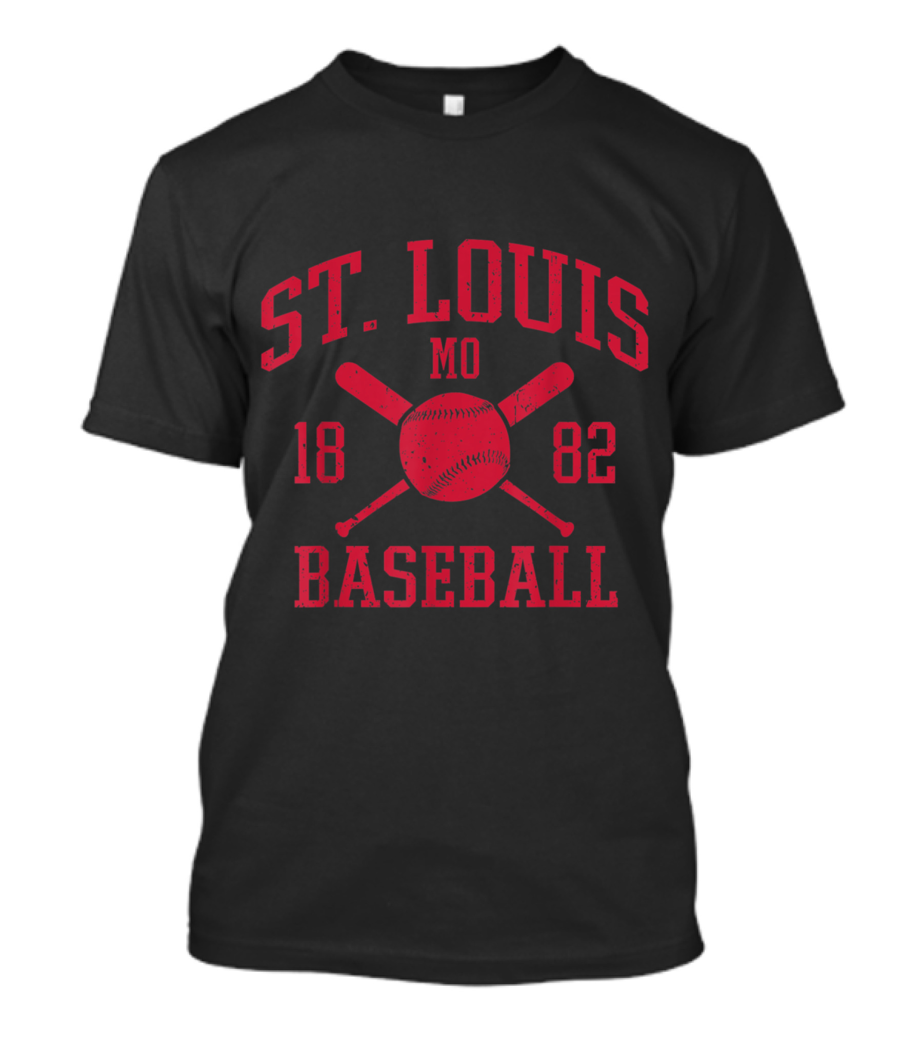 St. Louis MO Baseball 1882 Vintage Cardinal T-Shirt