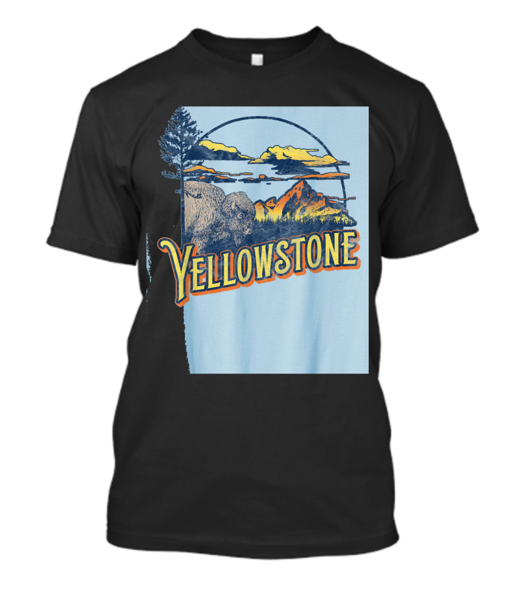 Yellowstone National Park Scenic 80's T-Shirt