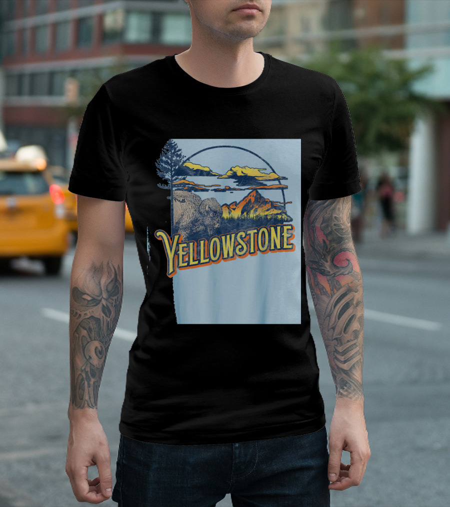 Yellowstone National Park Scenic 80's T-Shirt