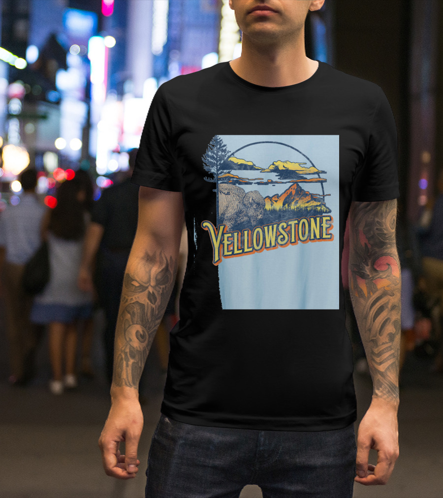 Yellowstone National Park Scenic 80's T-Shirt