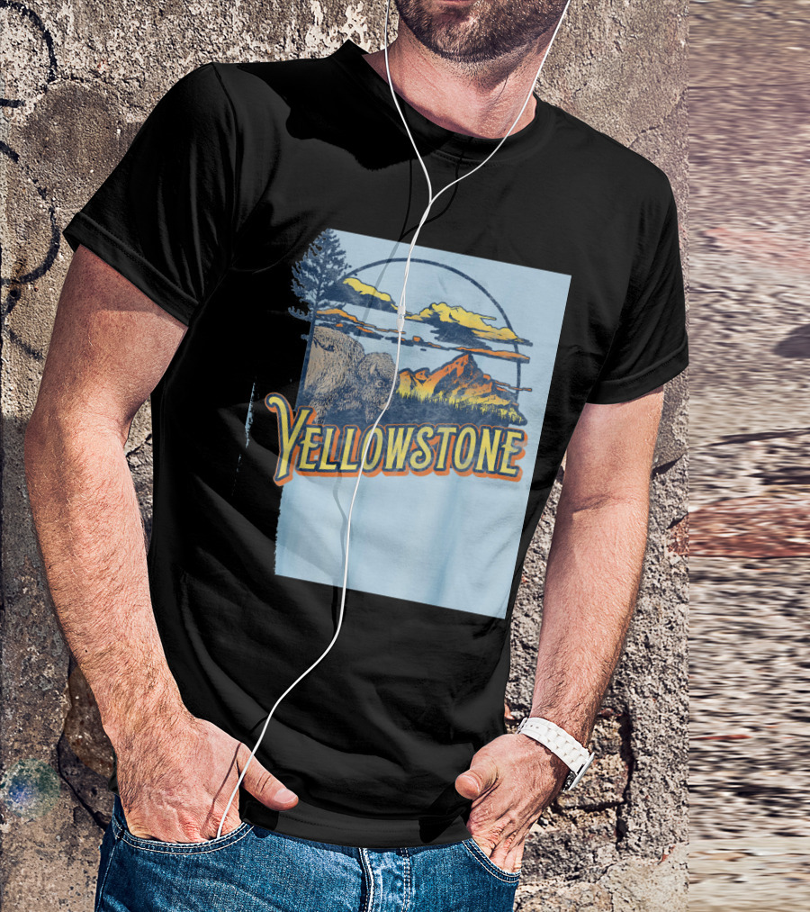 Yellowstone National Park Scenic 80's T-Shirt