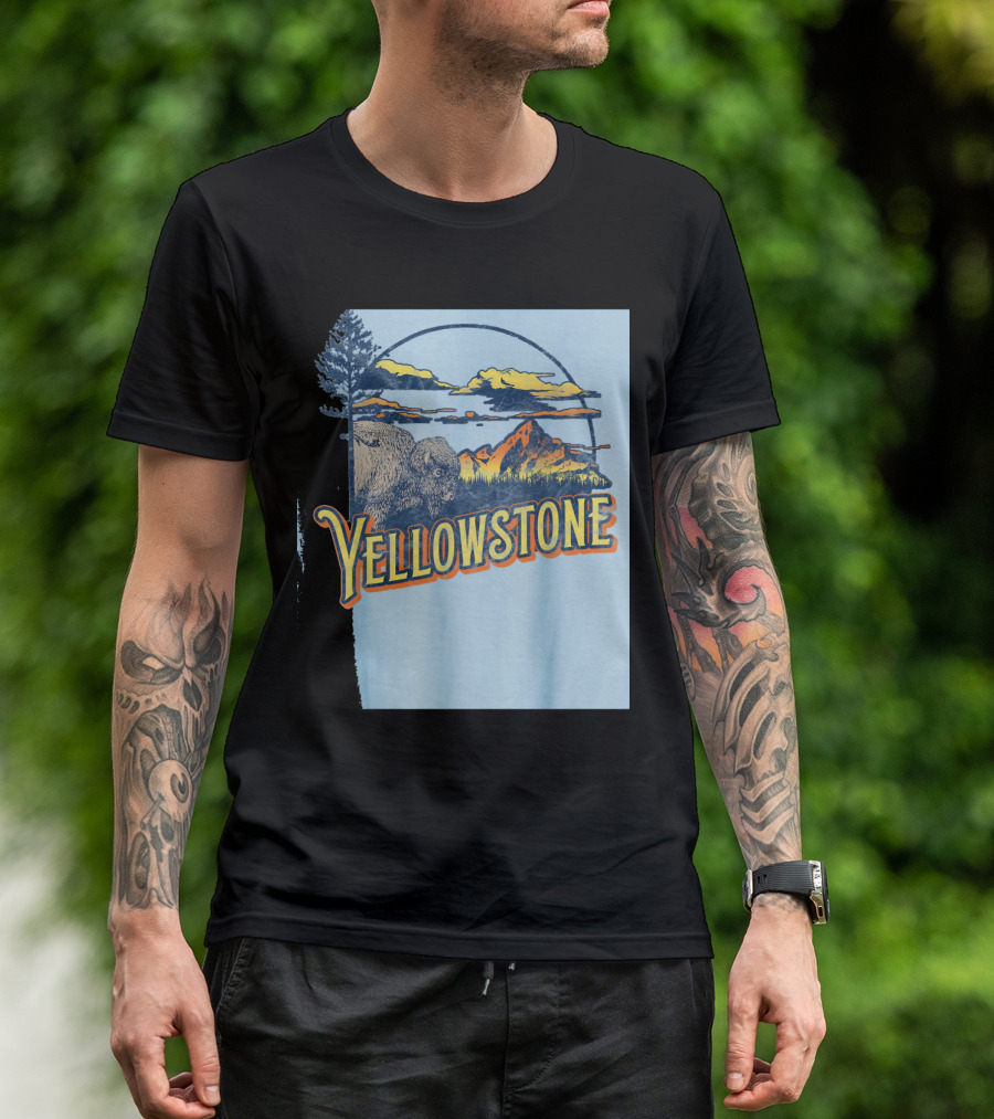 Yellowstone National Park Scenic 80's T-Shirt