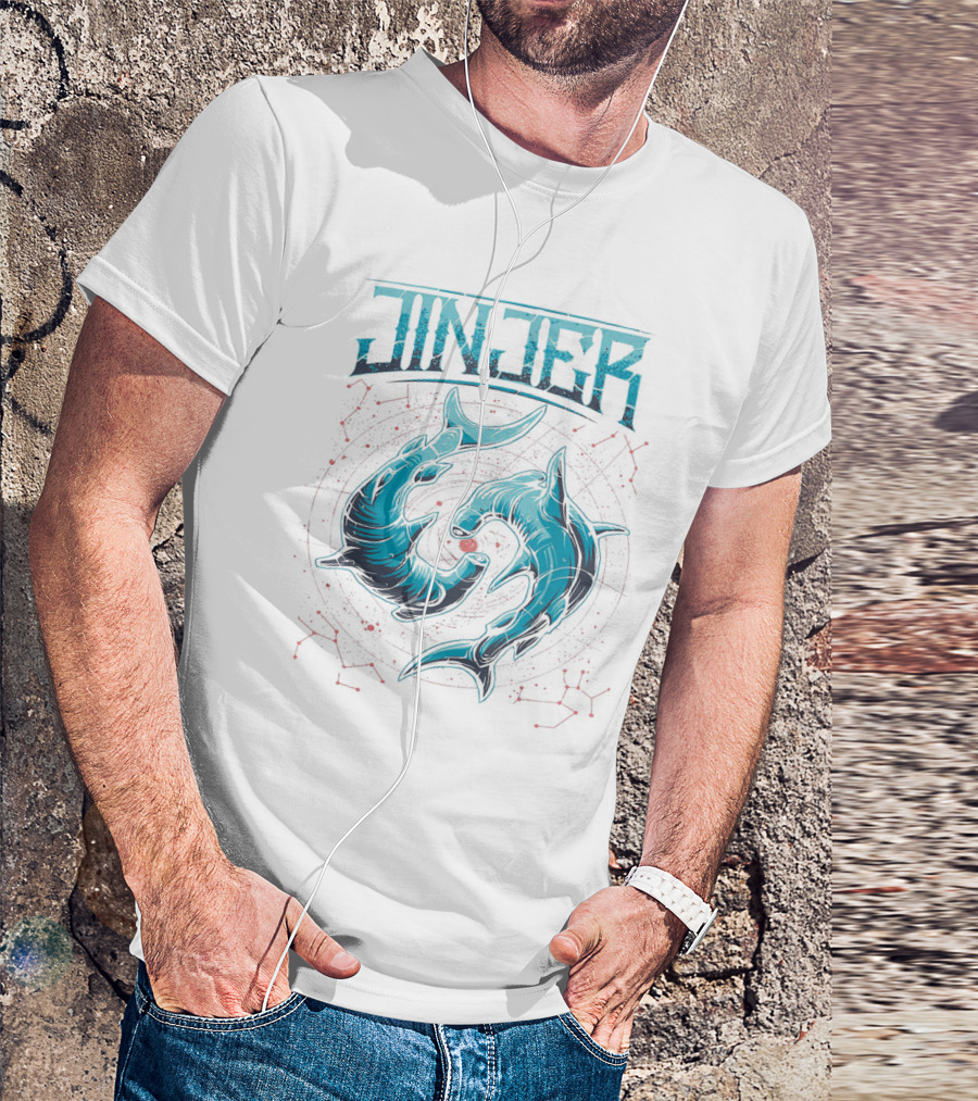Jinjer Two Whales Constellation Spiral T-Shirt