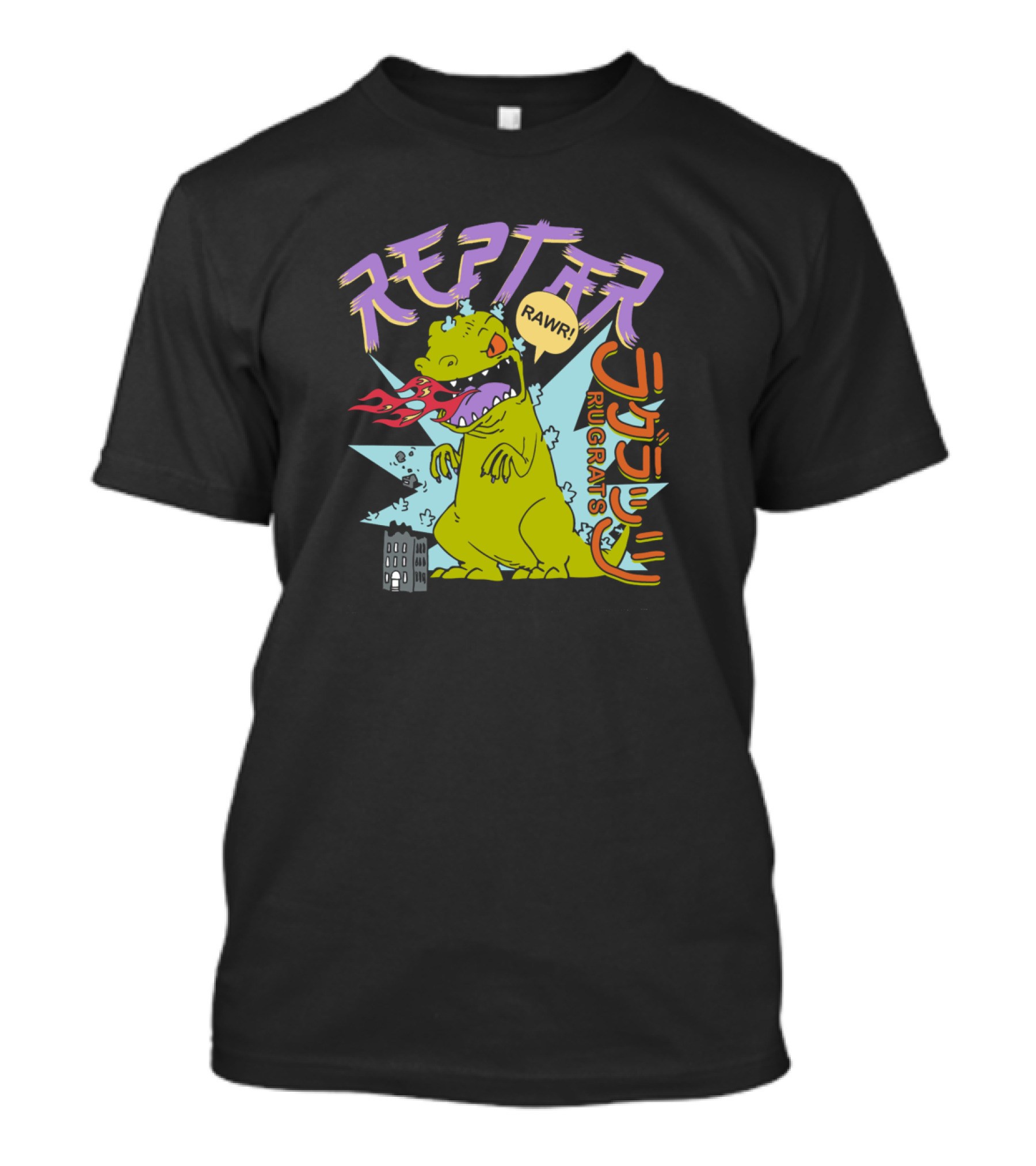 Reptar Fire Breathing Rawr Rugrats Iconic Roar T-Shirt