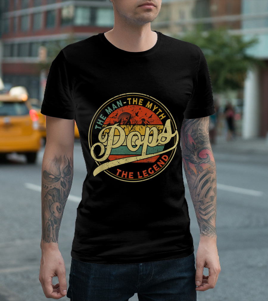 The Man The Myth The Legend Vintage Pops T-Shirt