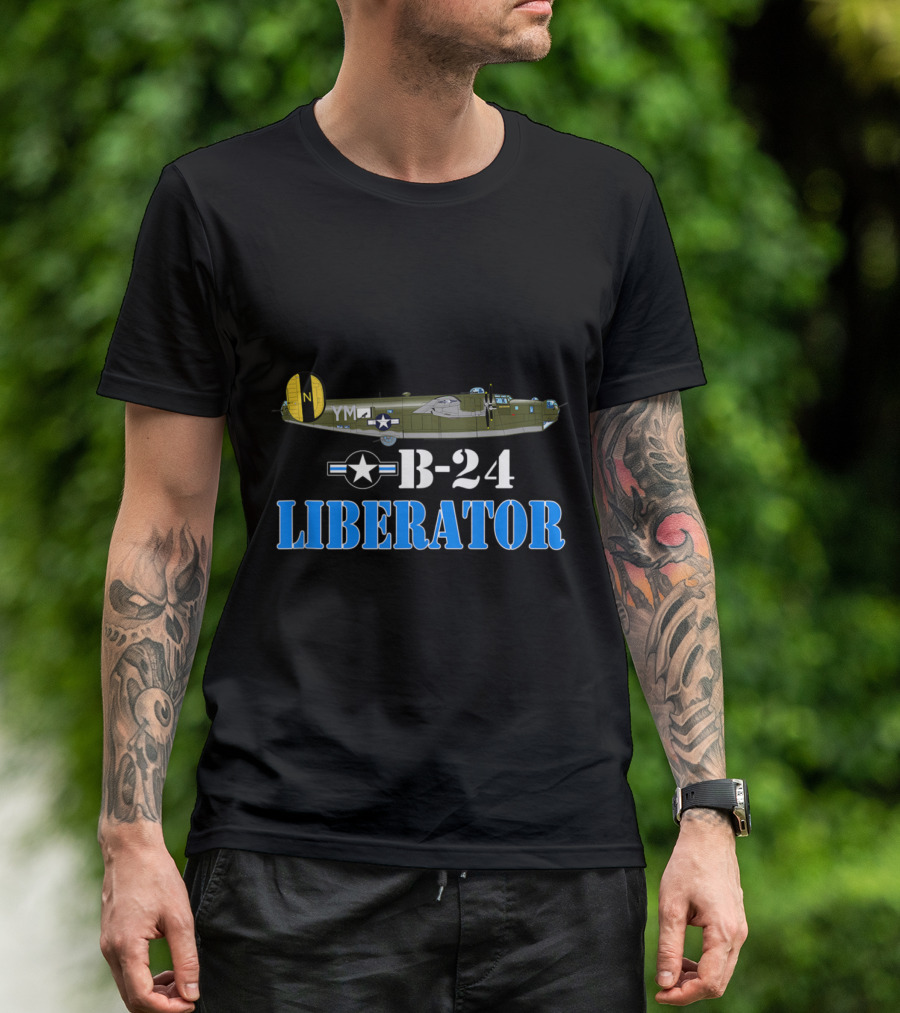 B-24 Liberator Air Force Bomber Airplane T-Shirt