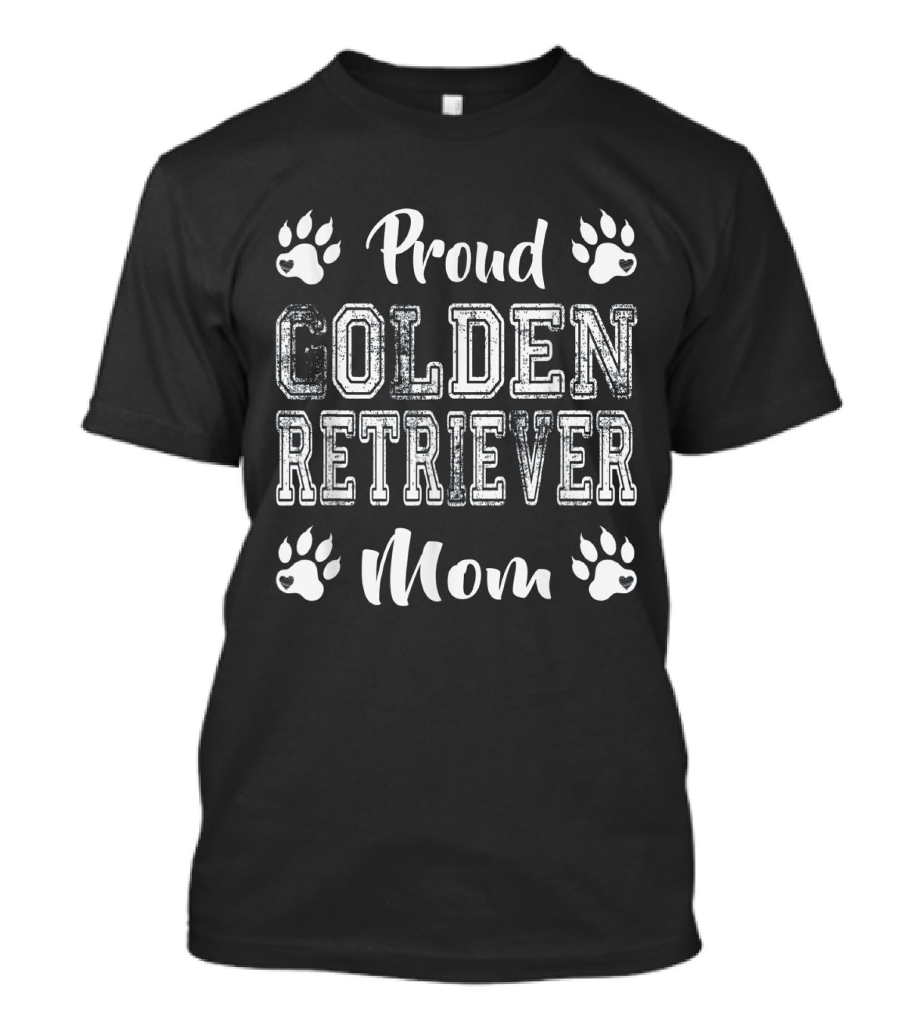 Proud Golden Retriever Mom Paw Lover T-Shirt