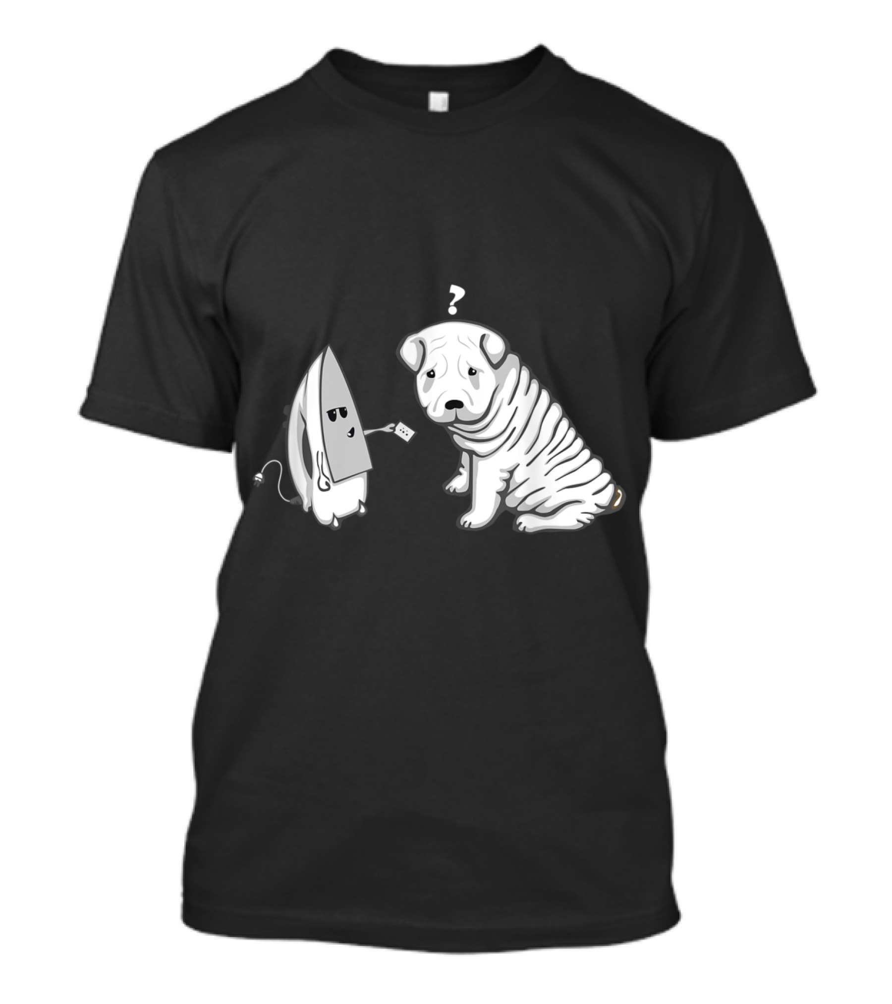 Shar Pei Questioned By Friendly Iron T-Shirt