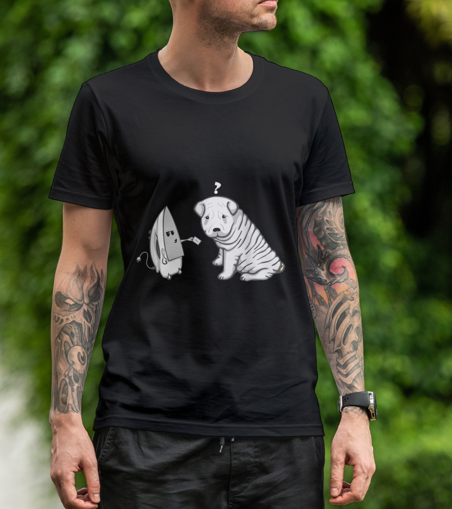 Shar Pei Questioned By Friendly Iron T-Shirt