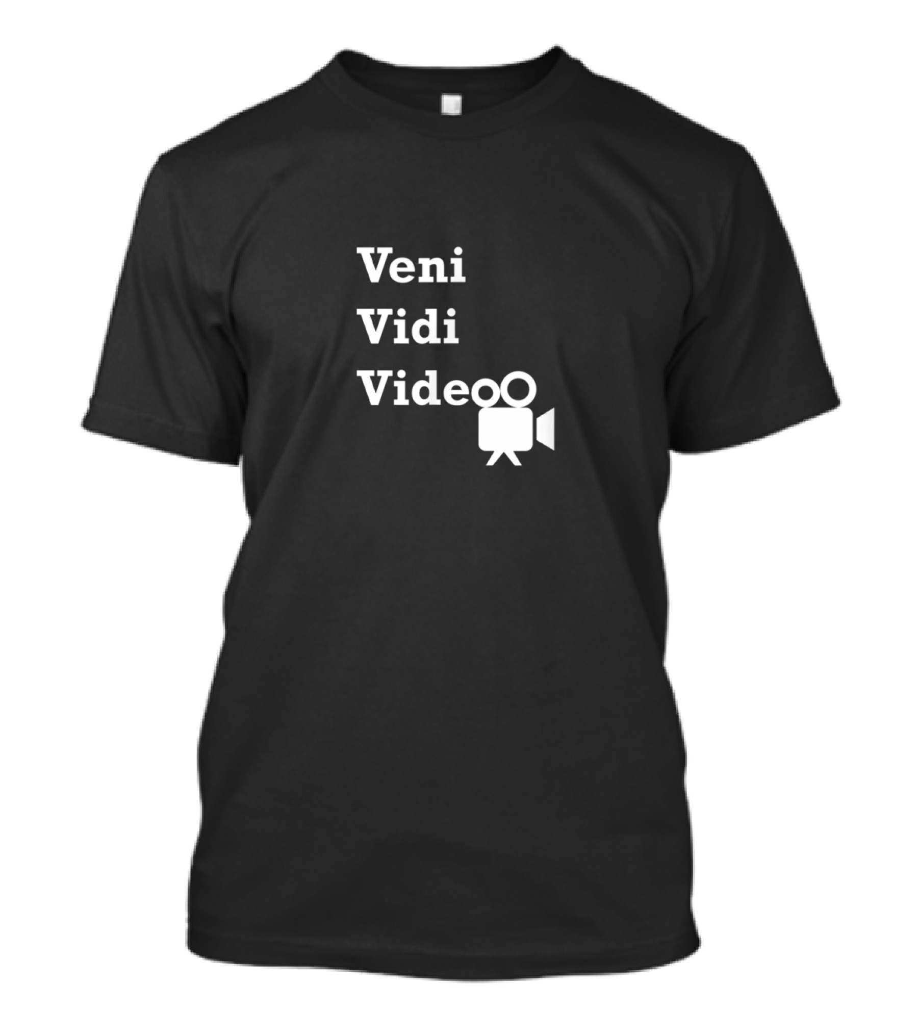 Veni Vidi Video Movie Camera T-Shirt