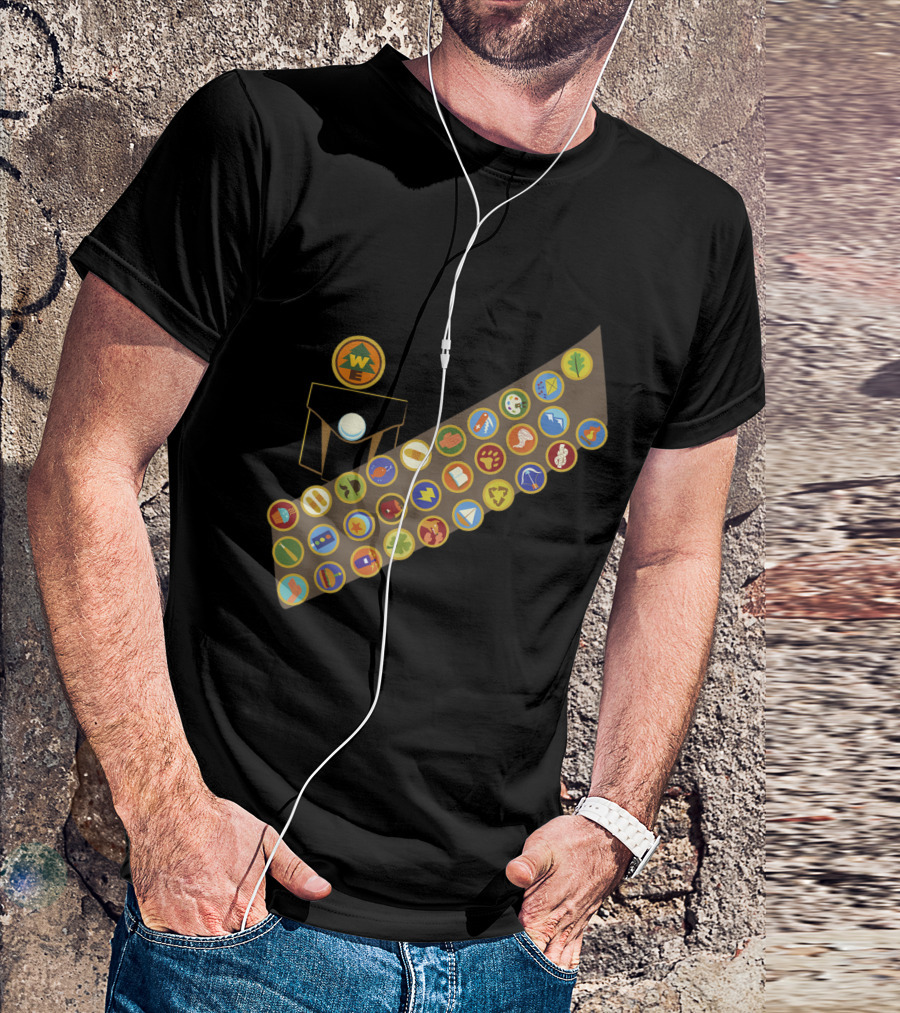 Russell Wilderness Explorer Badges Emblem Disney Pixar Up T-Shirt