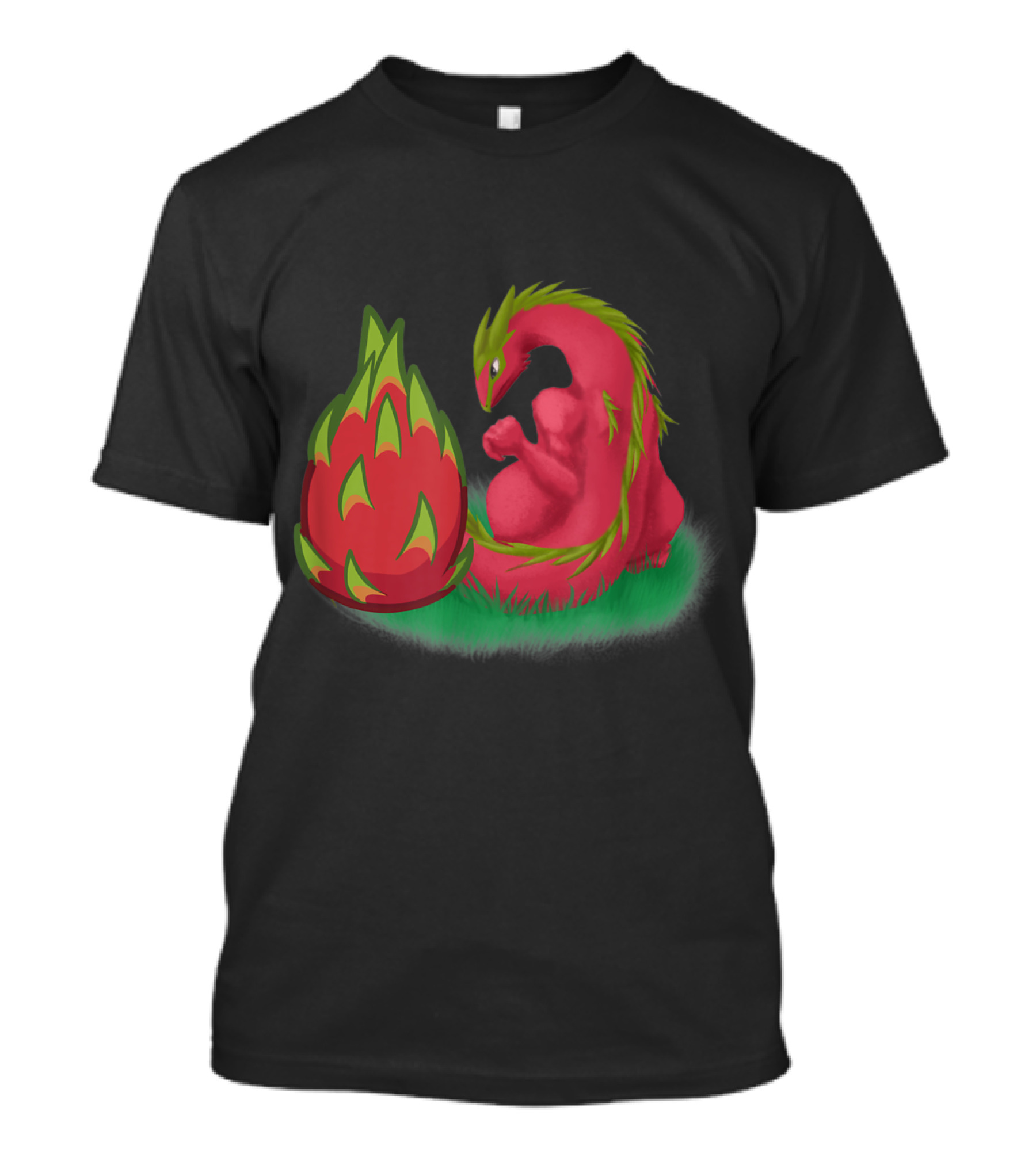 Dragon Fruit And Dragon Animal Pitahaya Fantasy Fusion T-Shirt