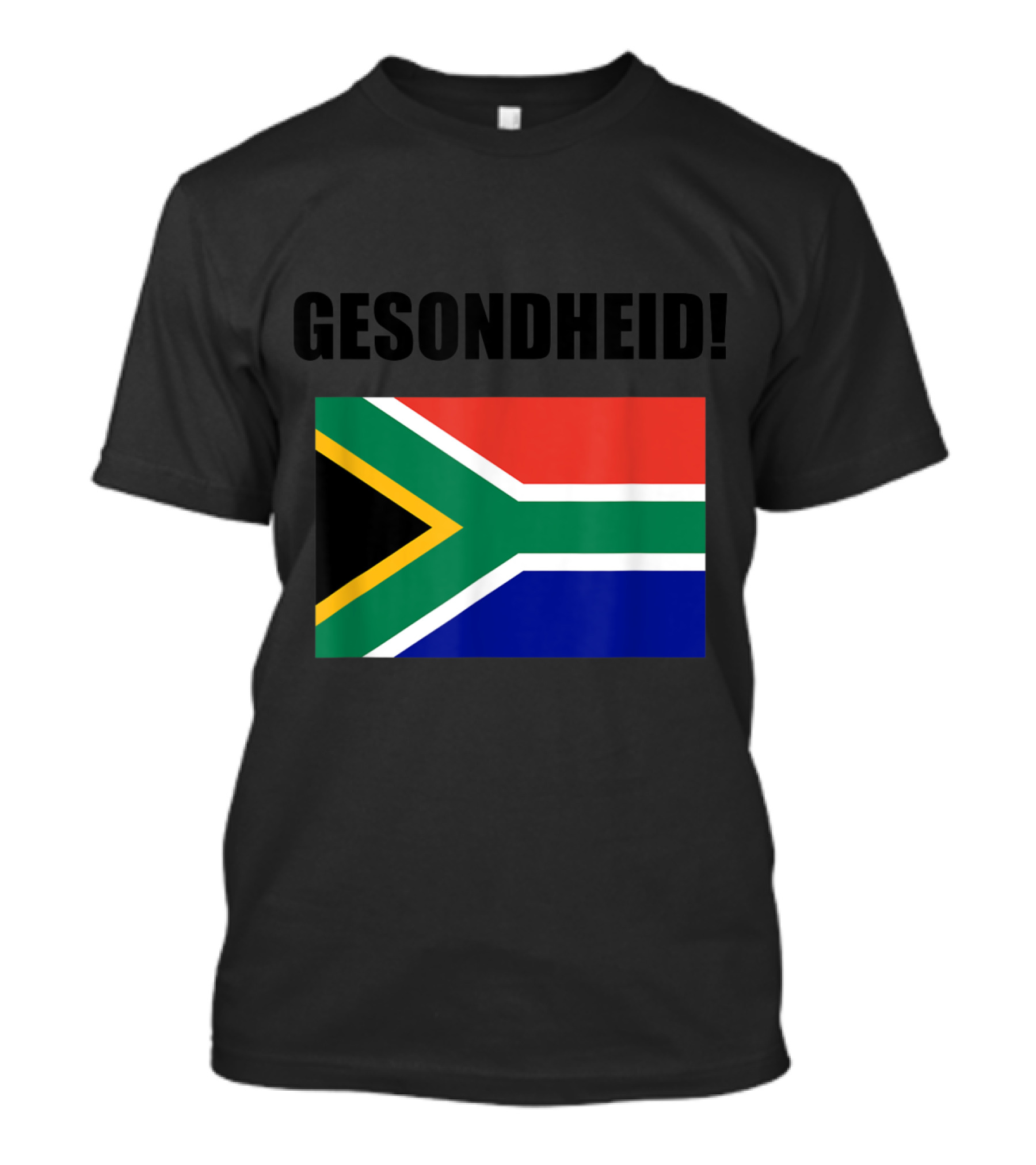 Gesondheid Cheers South African Flag Souvenir T-Shirt