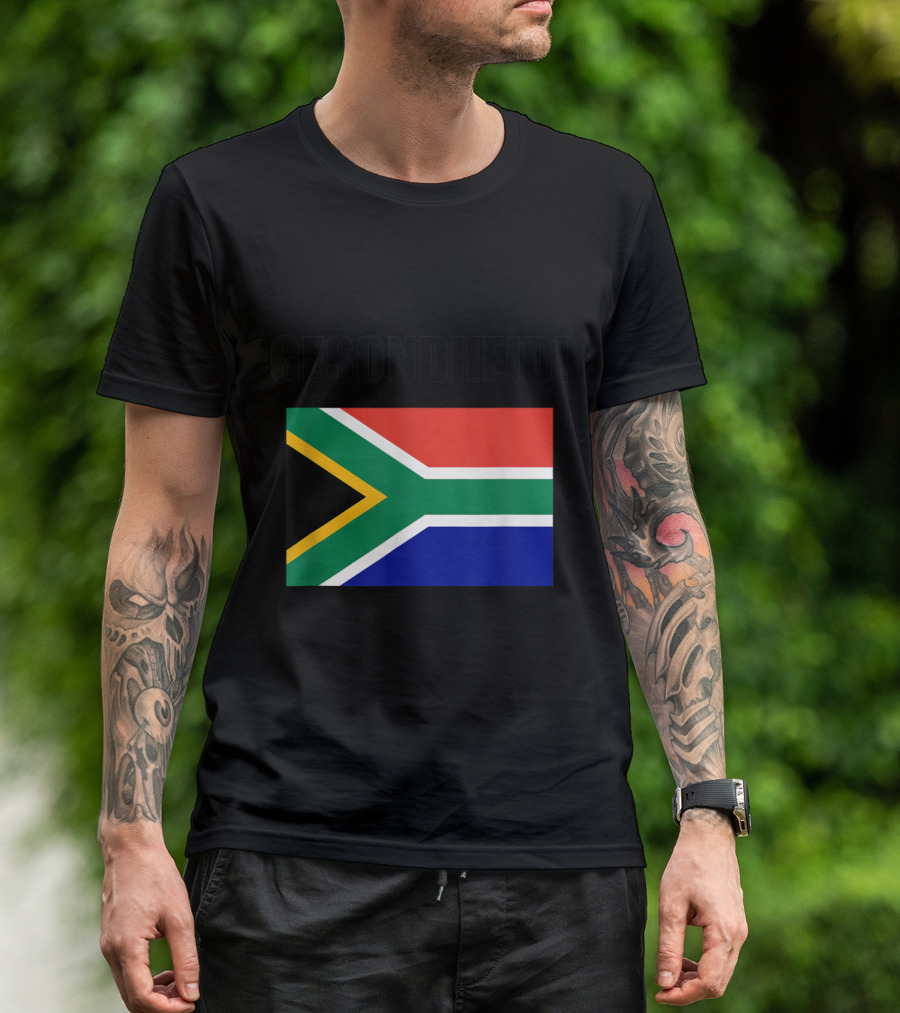 Gesondheid Cheers South African Flag Souvenir T-Shirt