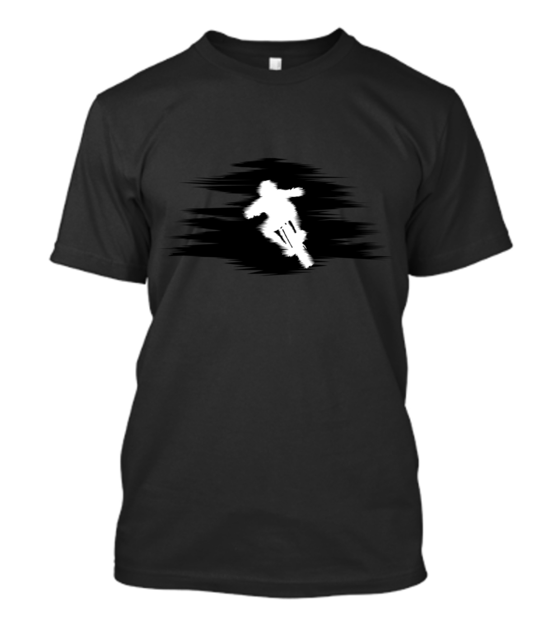 MTB Quake Mountain Biking Silhouette Dark Trail Urban T-Shirt