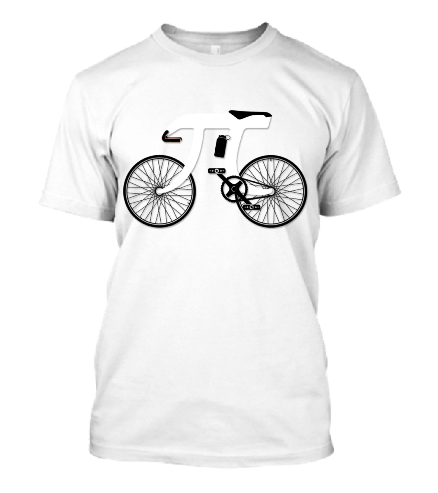 Pi Symbol Bicycle T-Shirt